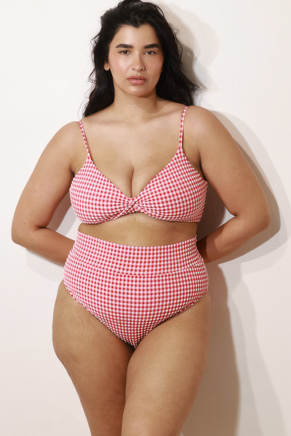 Yumi Bottom Red Plaid