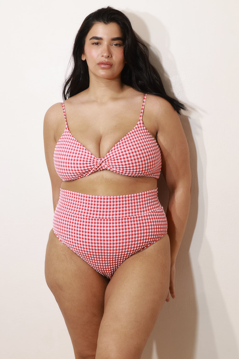 Yumi Bottom Red Plaid