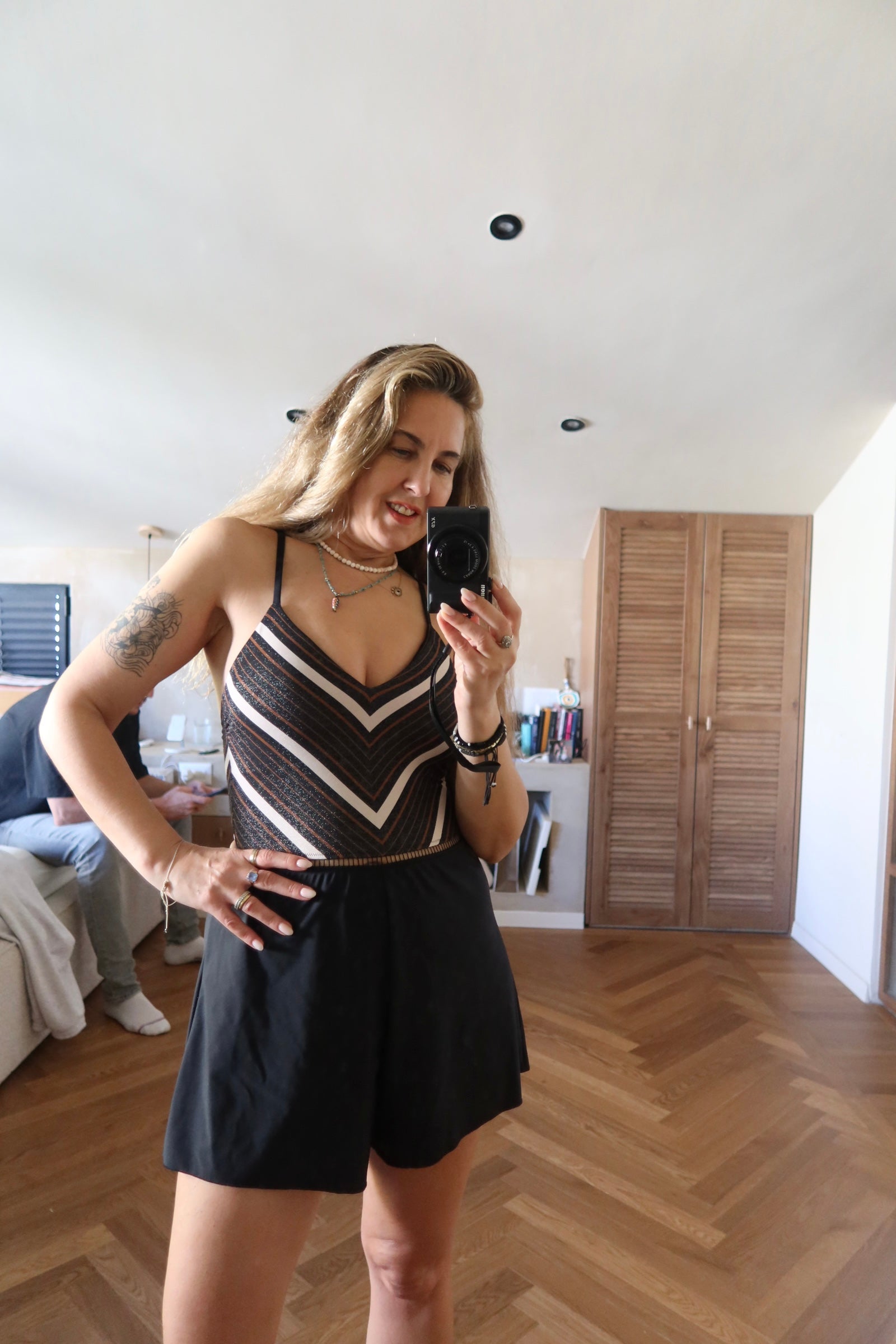 Overall Arava Black Skin Stripes