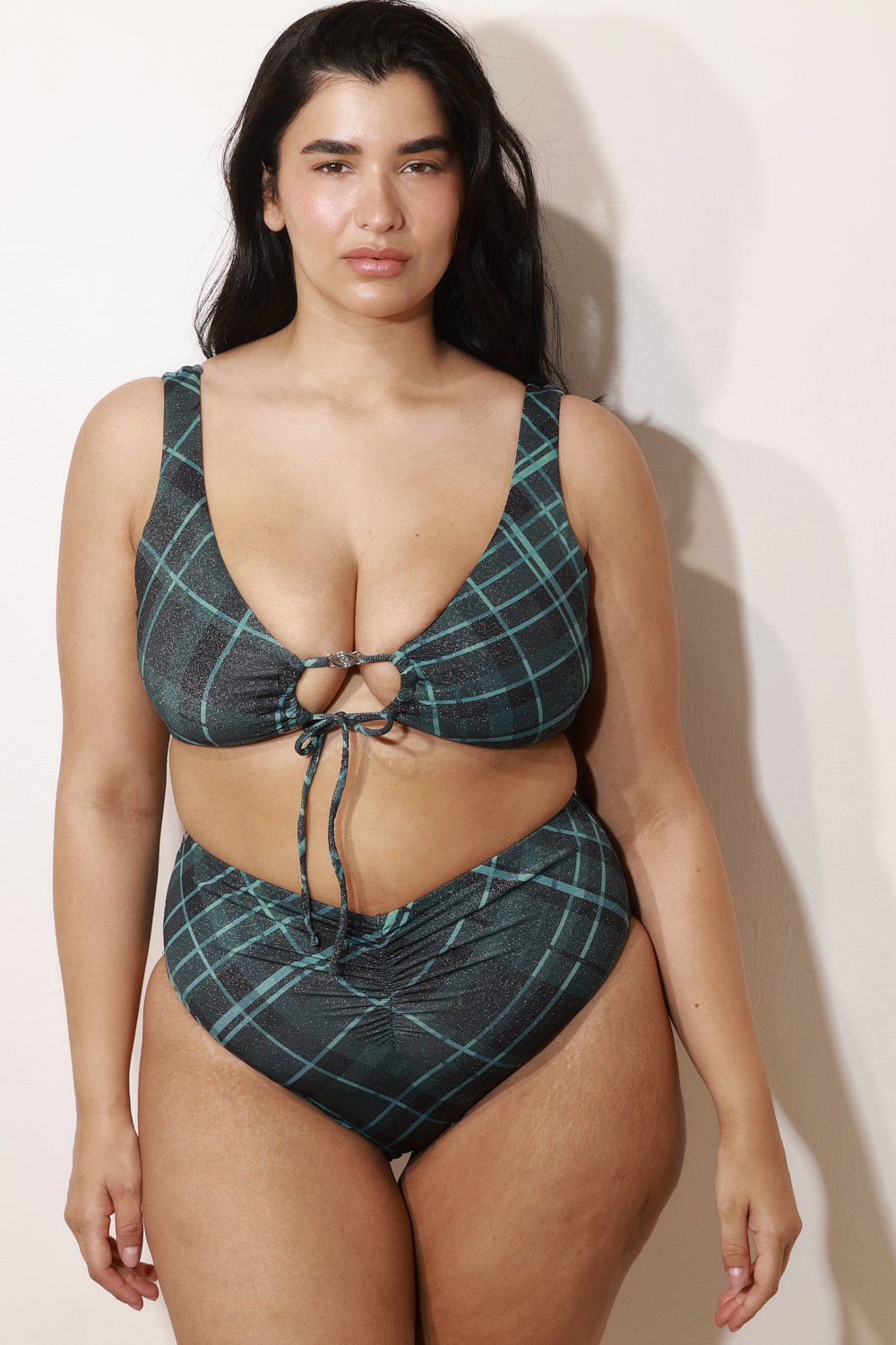 ANNAN TOP Ocean Plaid - BIKINI - BiliBlond Swimwear