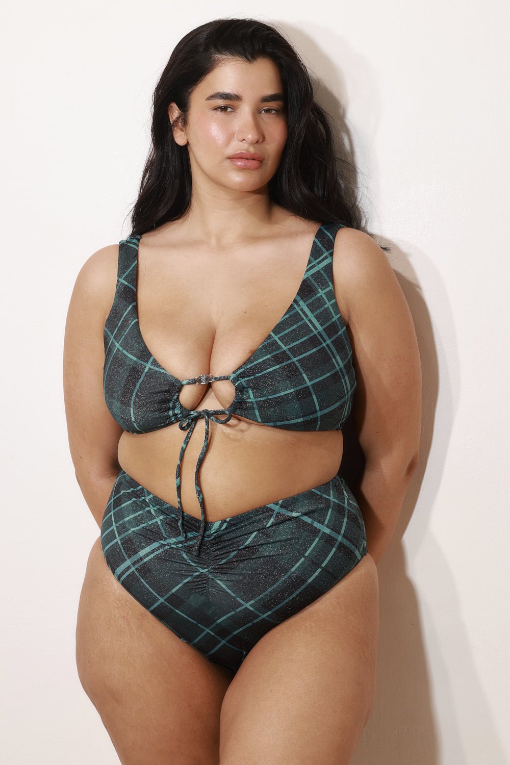 ANNAN TOP Ocean Plaid - BIKINI - BiliBlond Swimwear