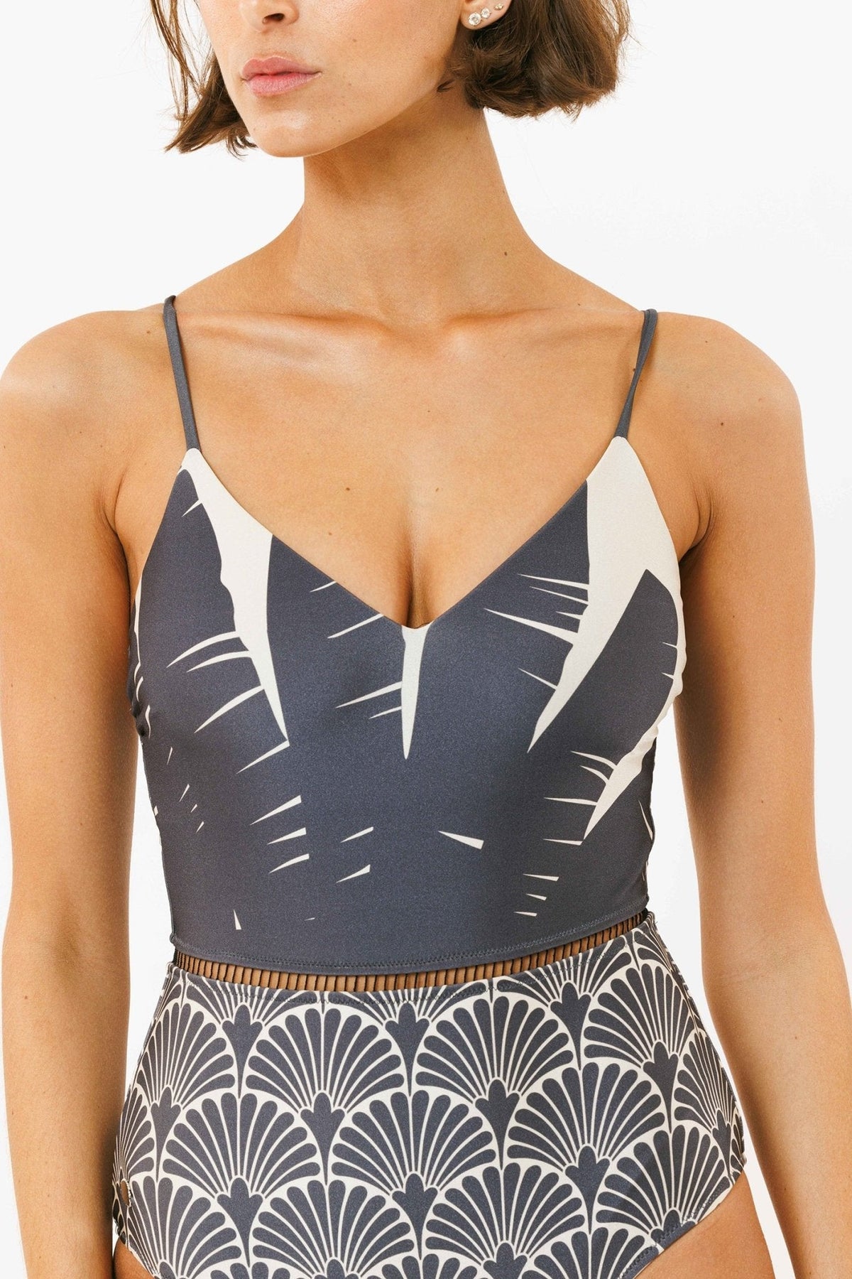 Arava Shiny Leaf - one piece - BiliBlond Swimwear