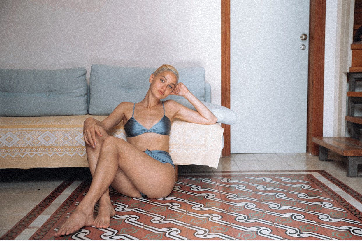 Belto Blue Silver under - BIKINI -BiliBlond LTD