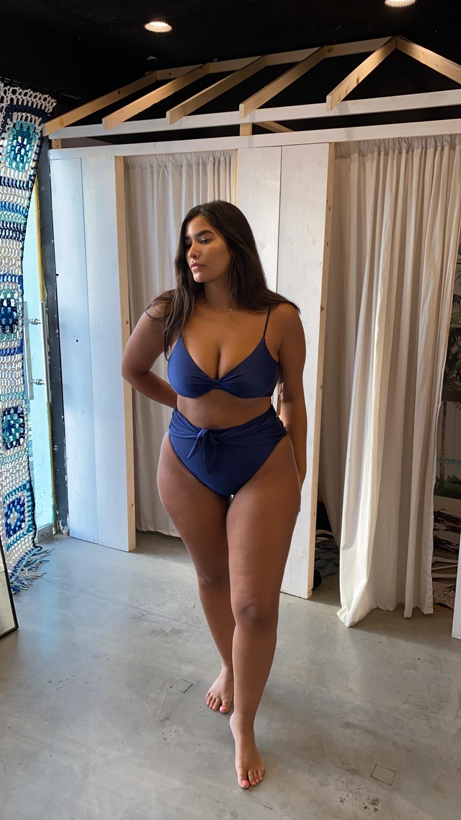 Belto Dark shiny Blue under - BIKINI -BiliBlond LTD