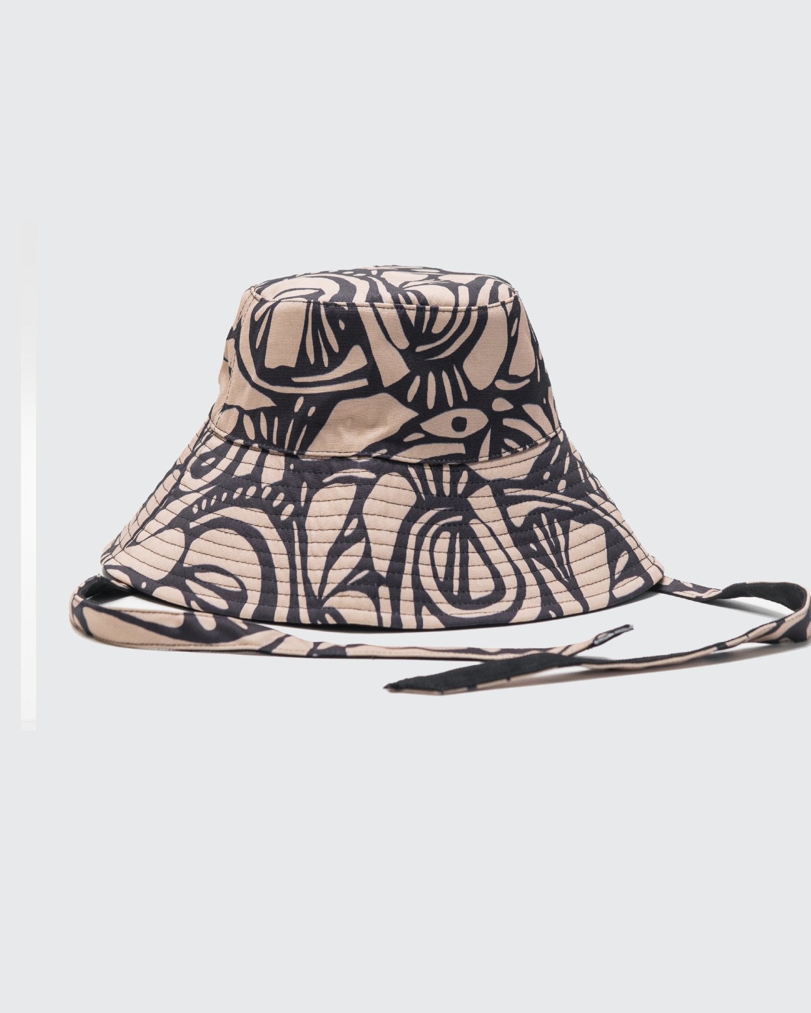Lacuna | Reversible Black & Floral-Print Bucket Hat