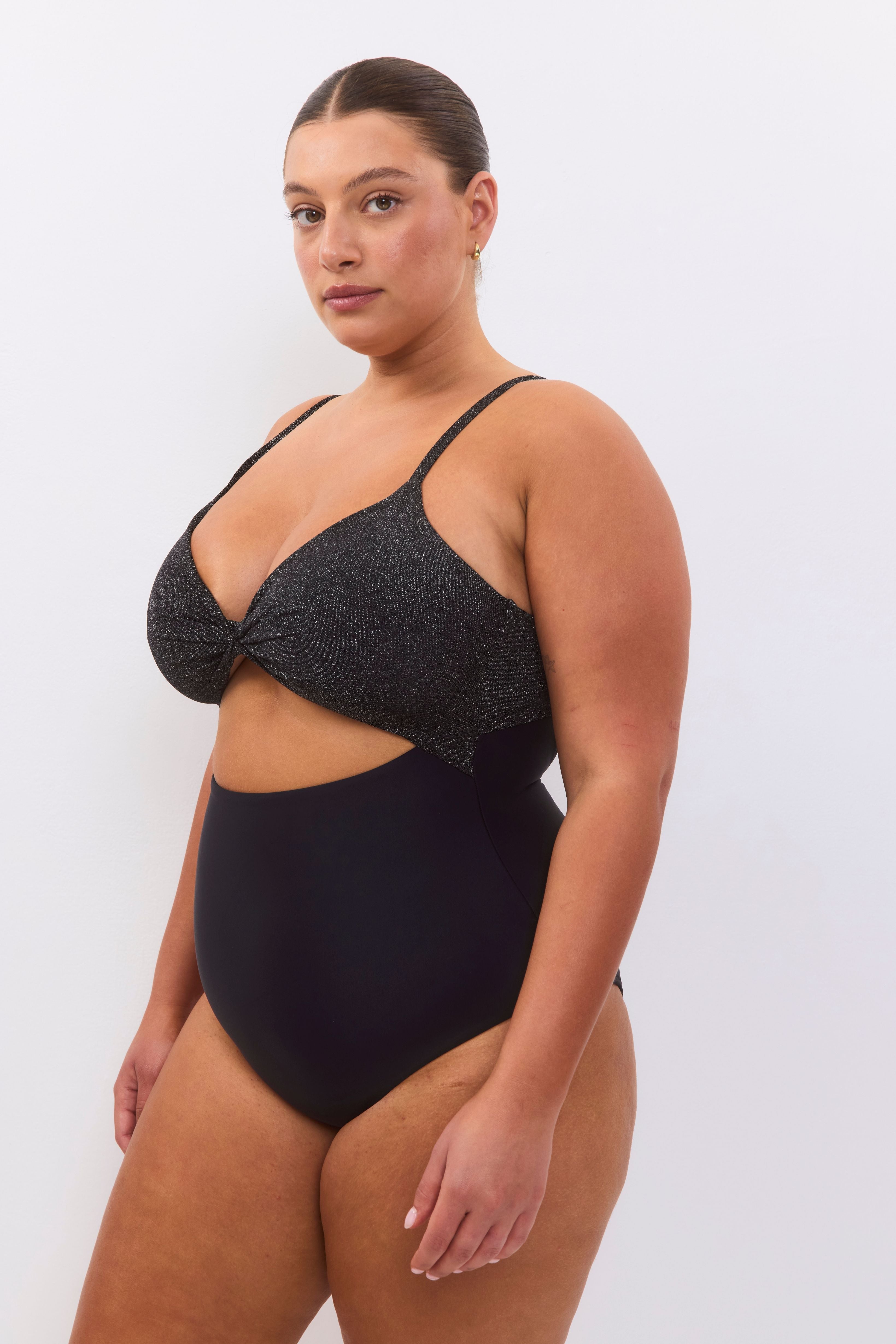 Silver Mist Black Lurex