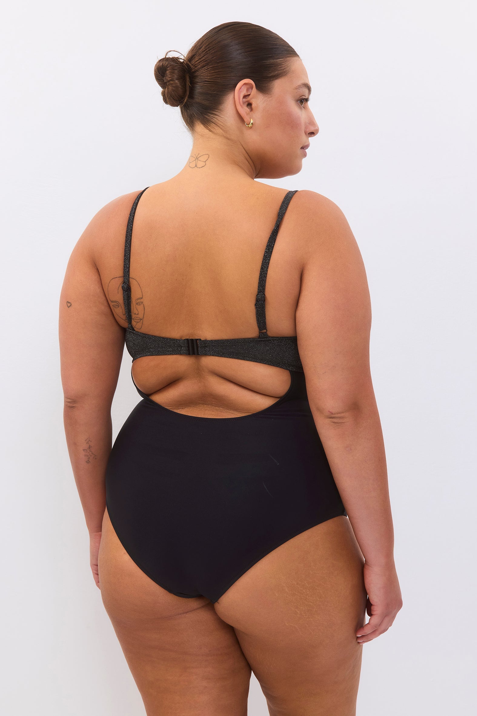 Silver Mist Black Lurex