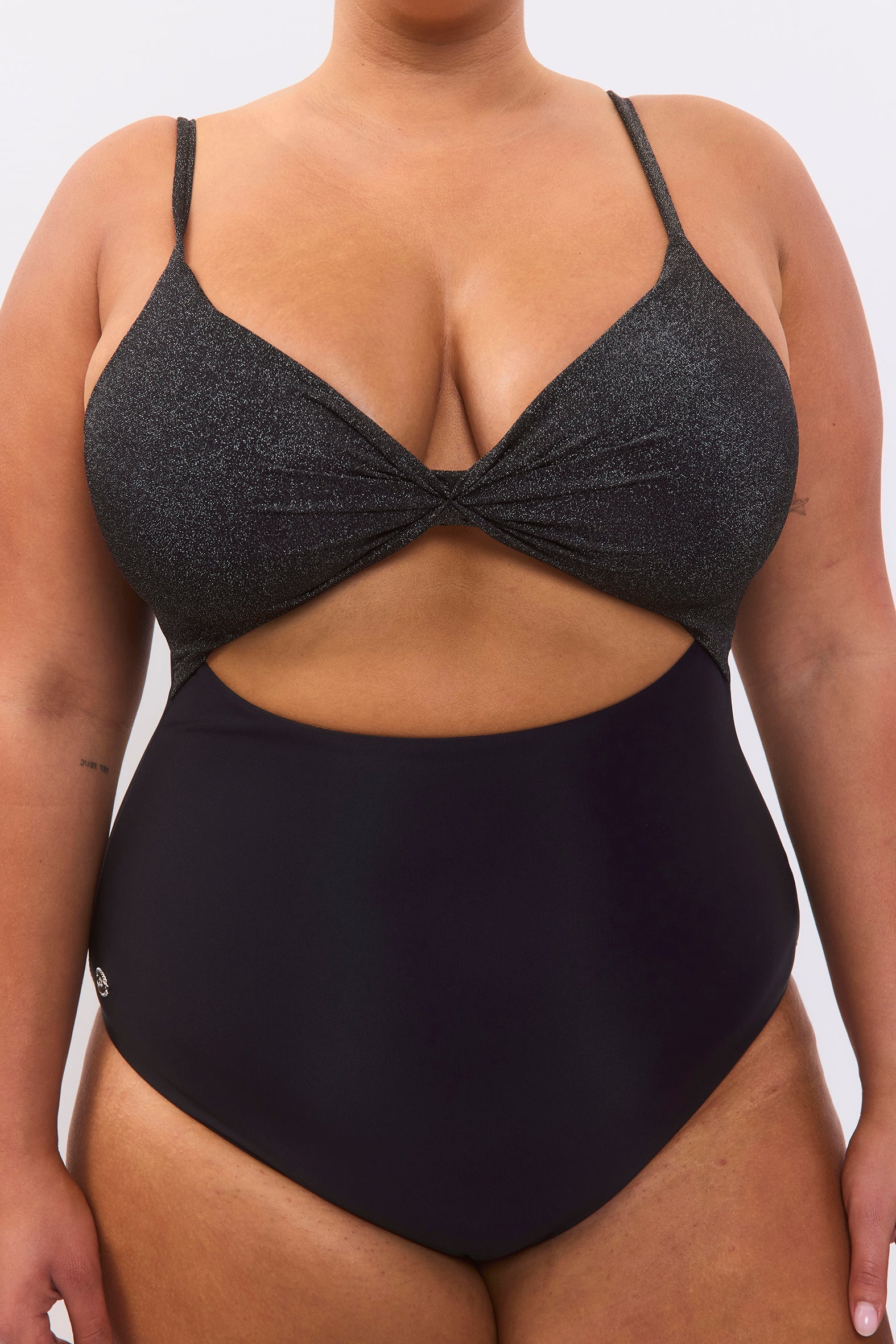 Silver Mist Black Lurex