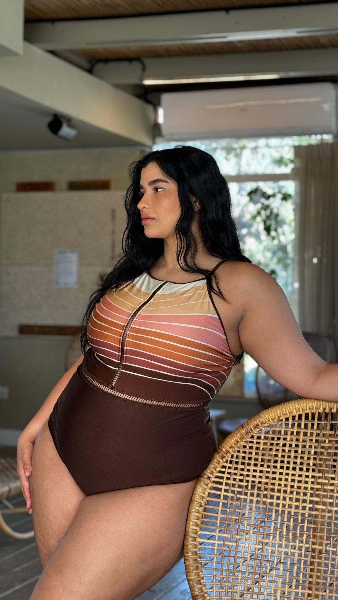 Brown Sunset - one piece - BiliBlond Swimwear