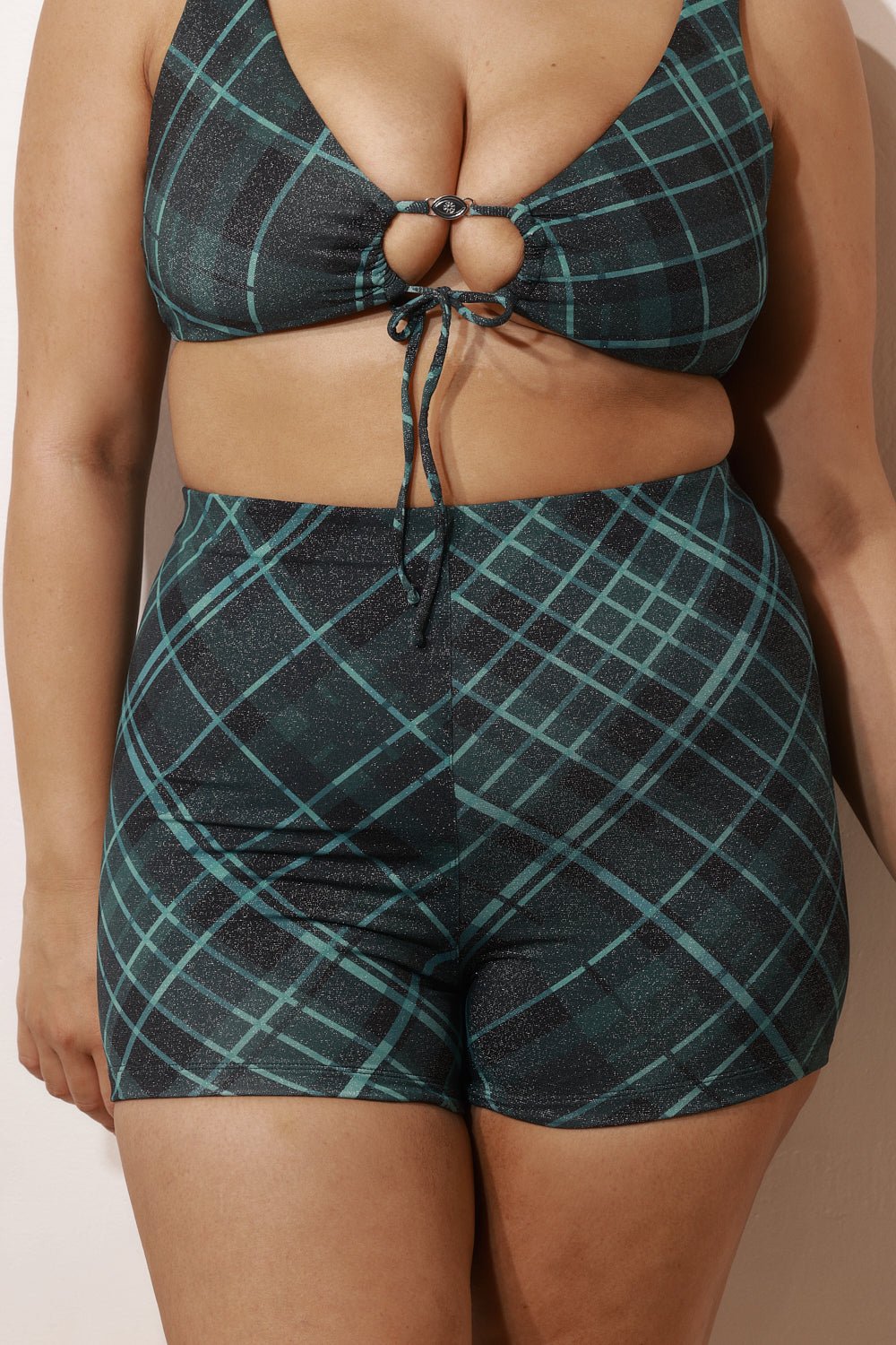 Daniel Short Ocean Plaid - BIKINI - BiliBlond Swimwear