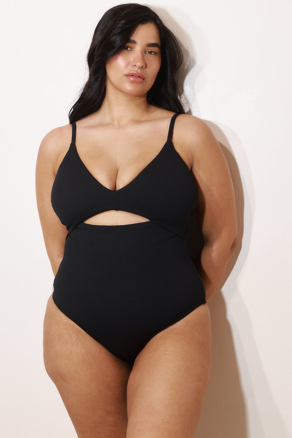 Eddie One Piece Black Texture - one piece -BiliBlond Swimwear