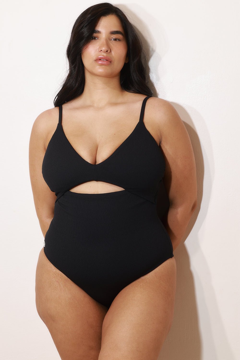 Eddie One Piece Black Texture - one piece -BiliBlond Swimwear