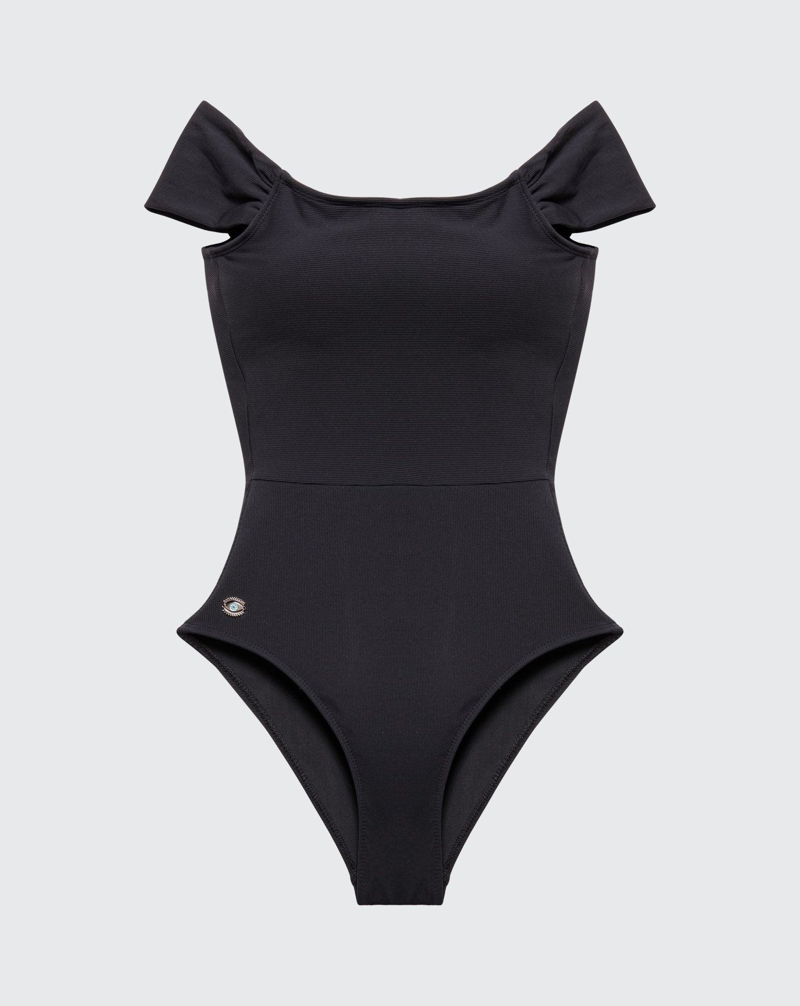 Elizabeth Black rib - one piece -BiliBlond LTD