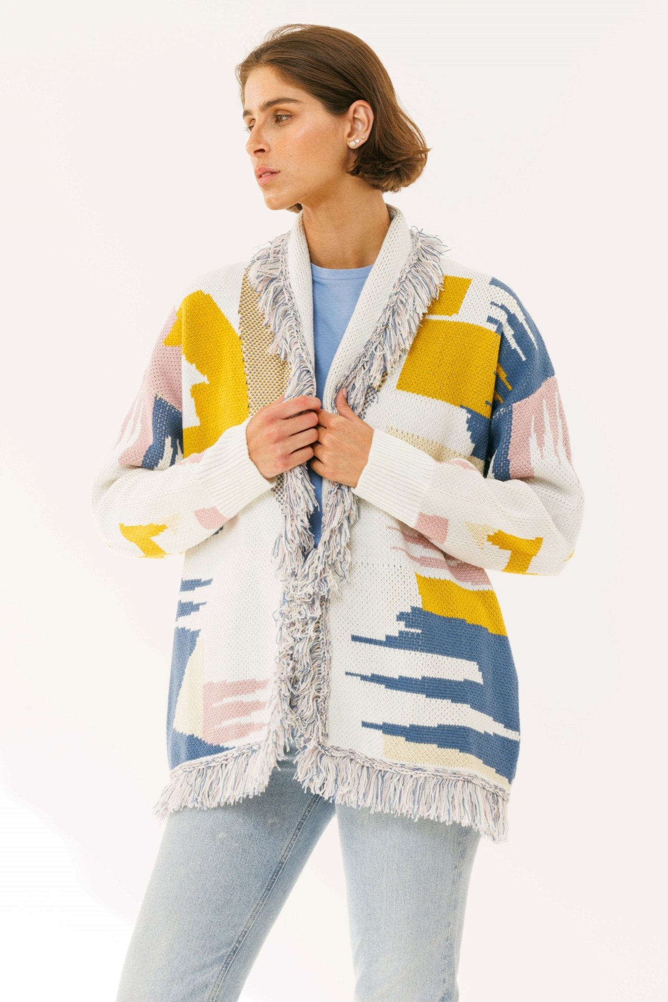 Ethnic Cardigan - knit set - BiliBlond Swimwear