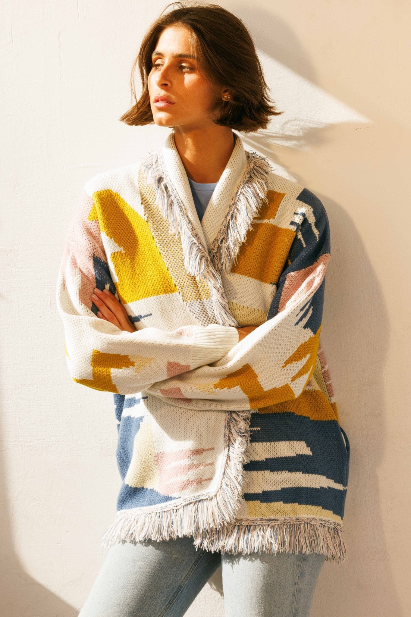 Ethnic Cardigan - knit set - BiliBlond Swimwear