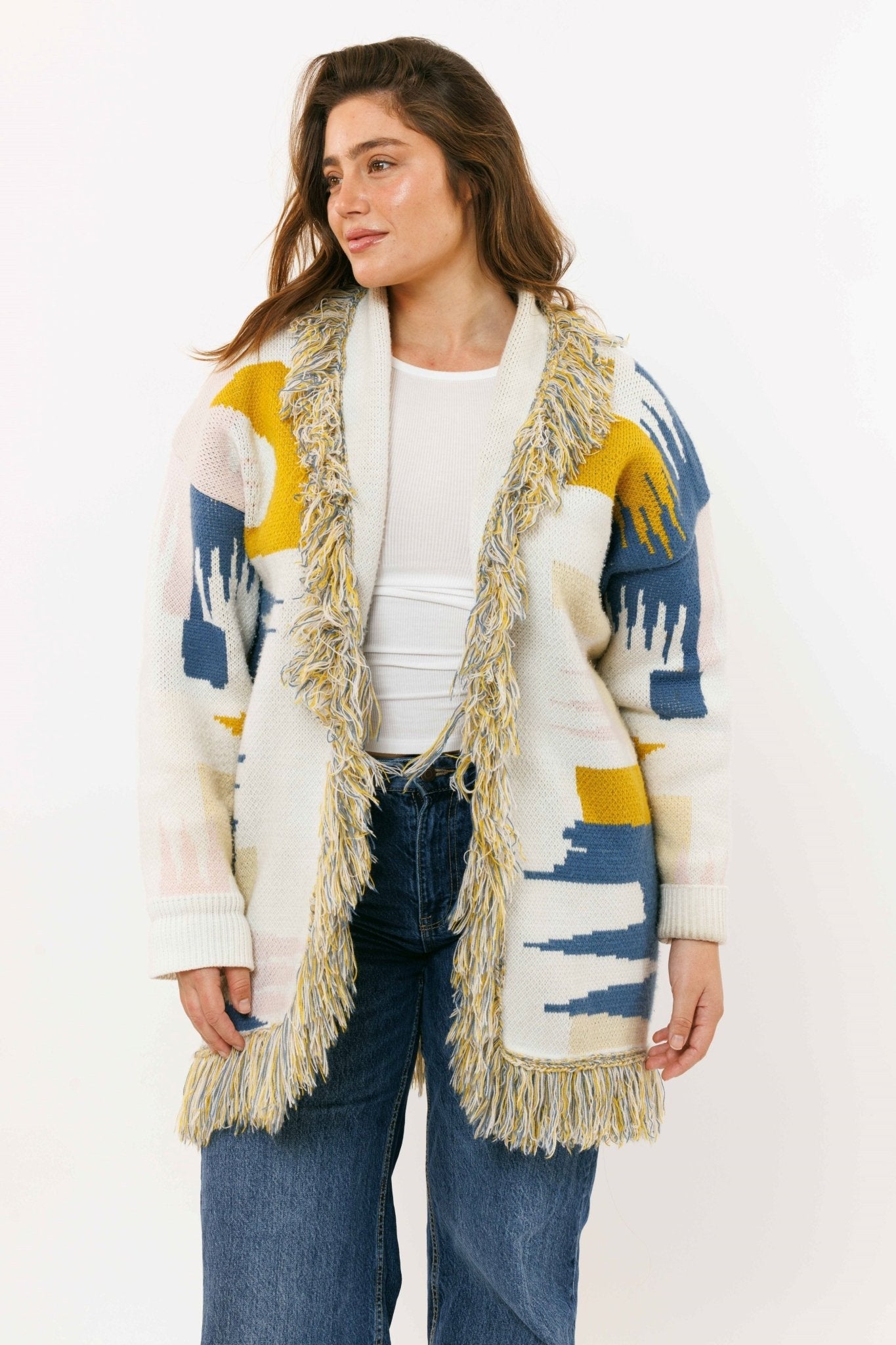 Ethnic Cardigan - knit set - BiliBlond Swimwear