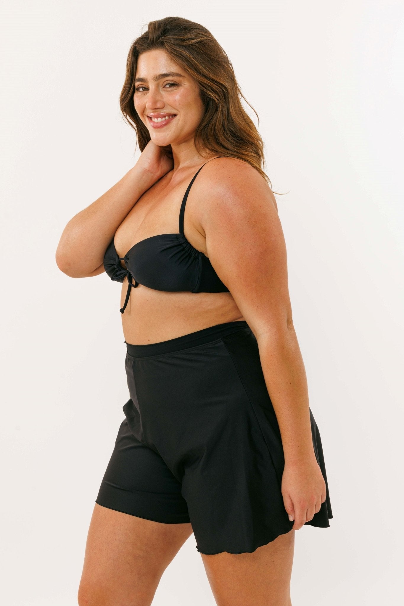 Flare Shorts Black - BIKINI - BiliBlond Swimwear