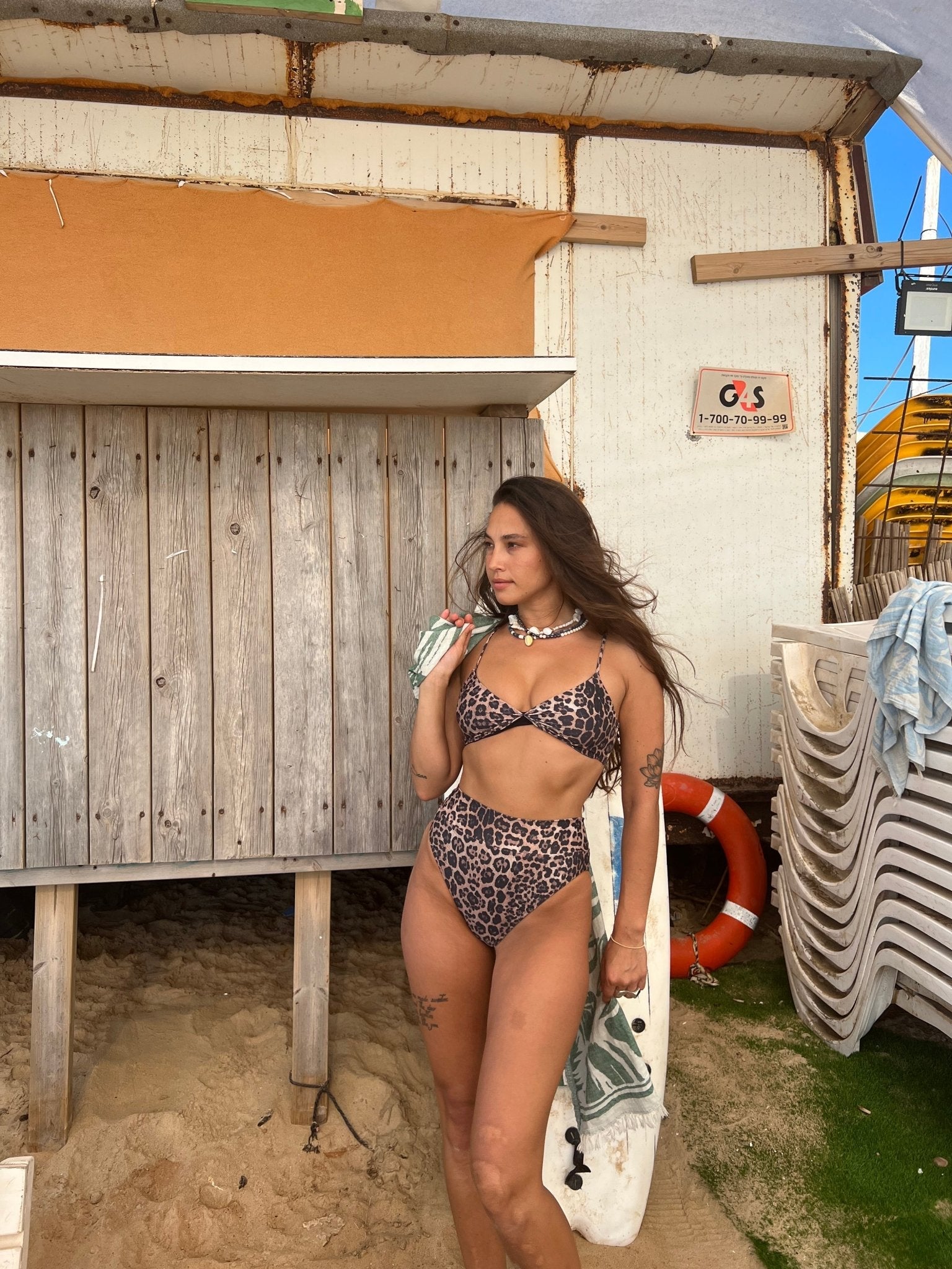 JORDAN TOP Leopard - BIKINI -BiliBlond Swimwear