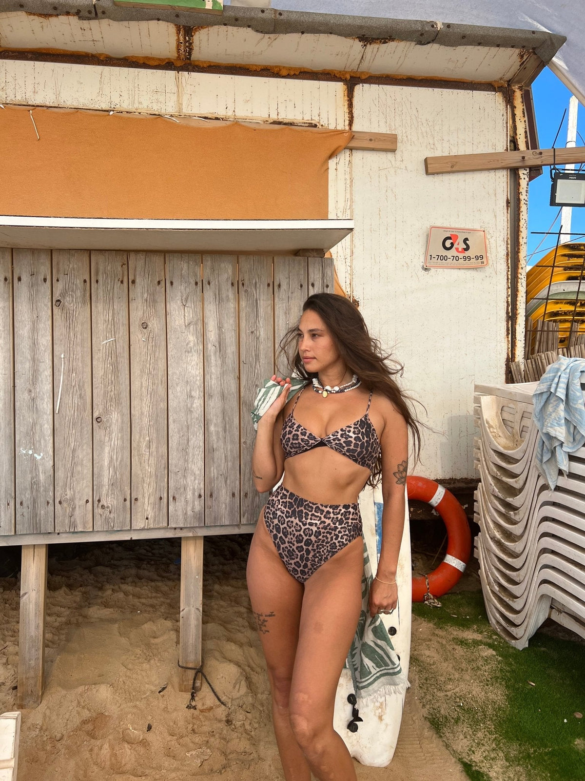JORDAN TOP Leopard - BIKINI -BiliBlond Swimwear