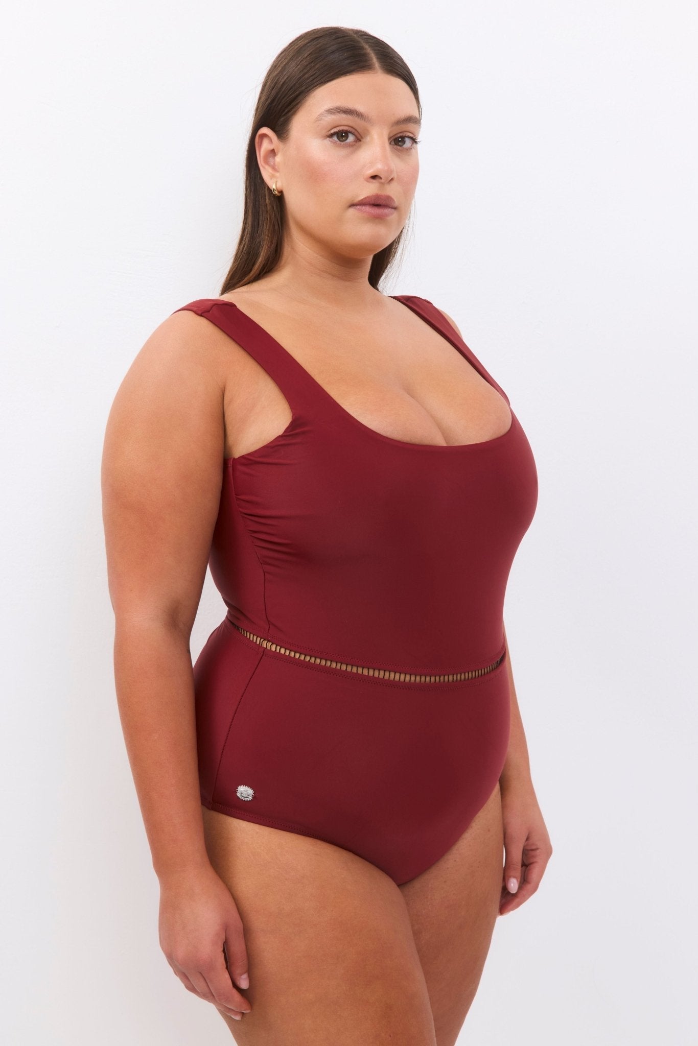 Lava Maroon - one piece - BiliBlond Swimwear