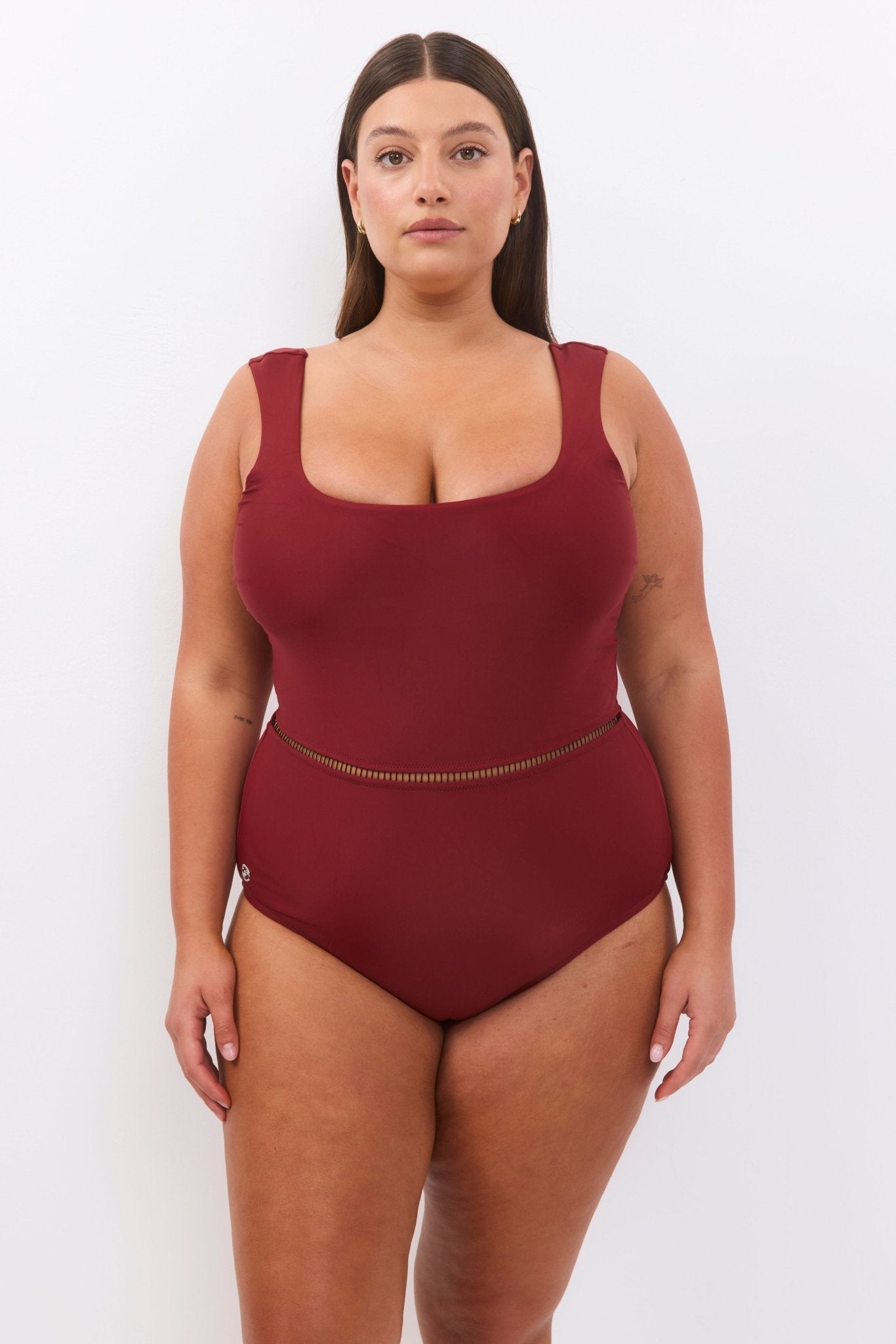Lava Maroon - one piece - BiliBlond Swimwear