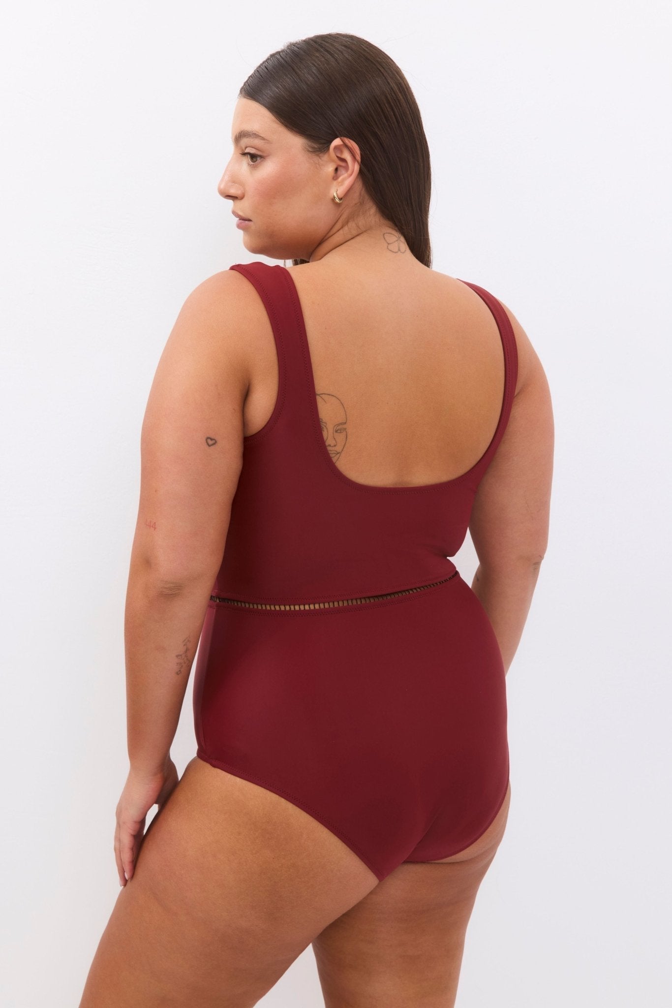 Lava Maroon - one piece - BiliBlond Swimwear