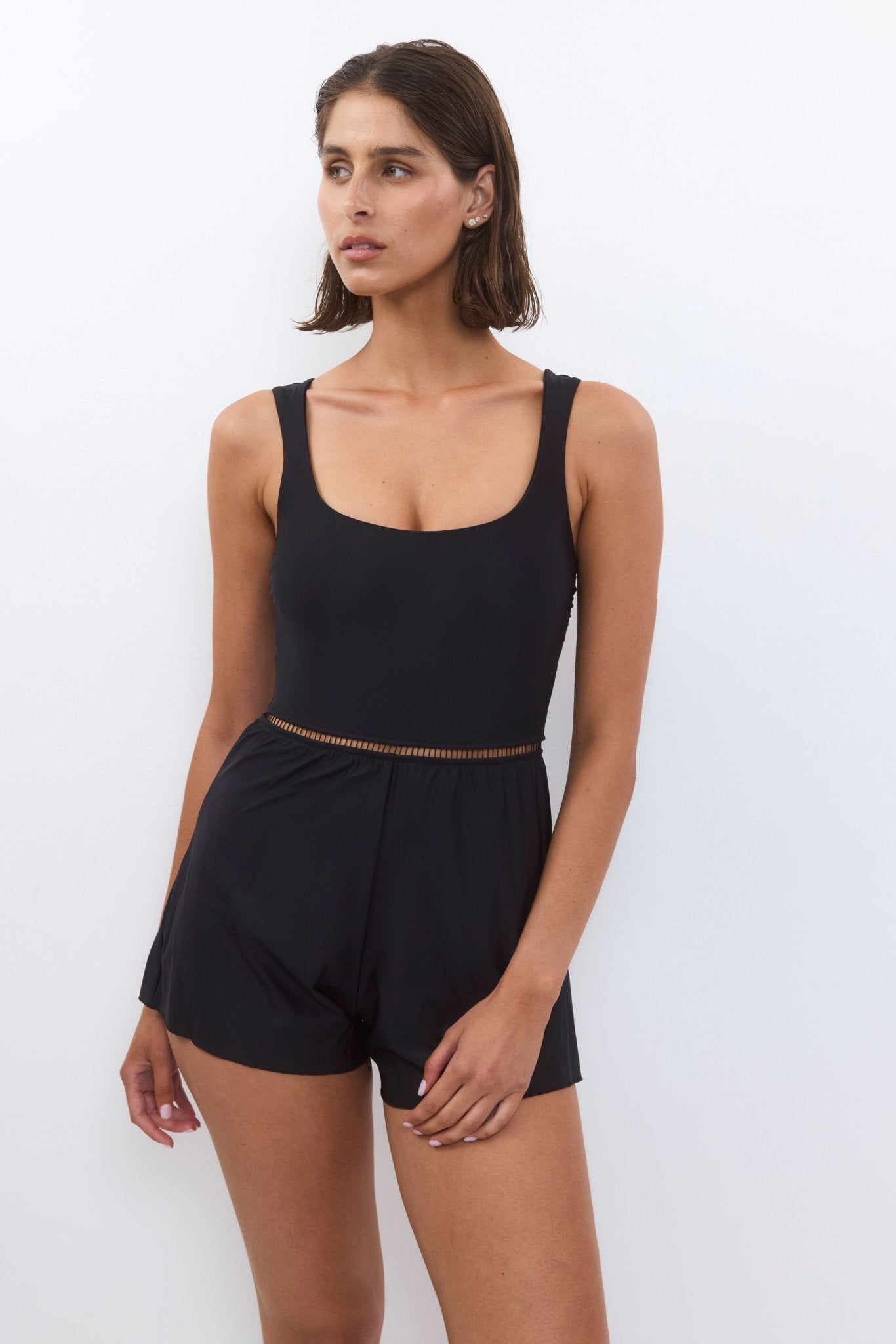 Lava Overall Black - one piece - BiliBlond Swimwear