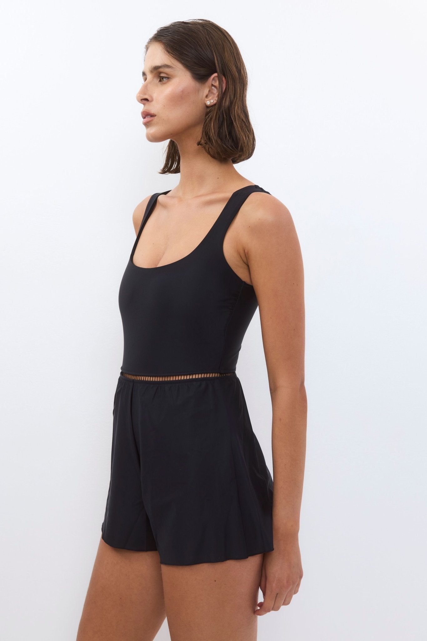 Lava Overall Black - one piece - BiliBlond Swimwear