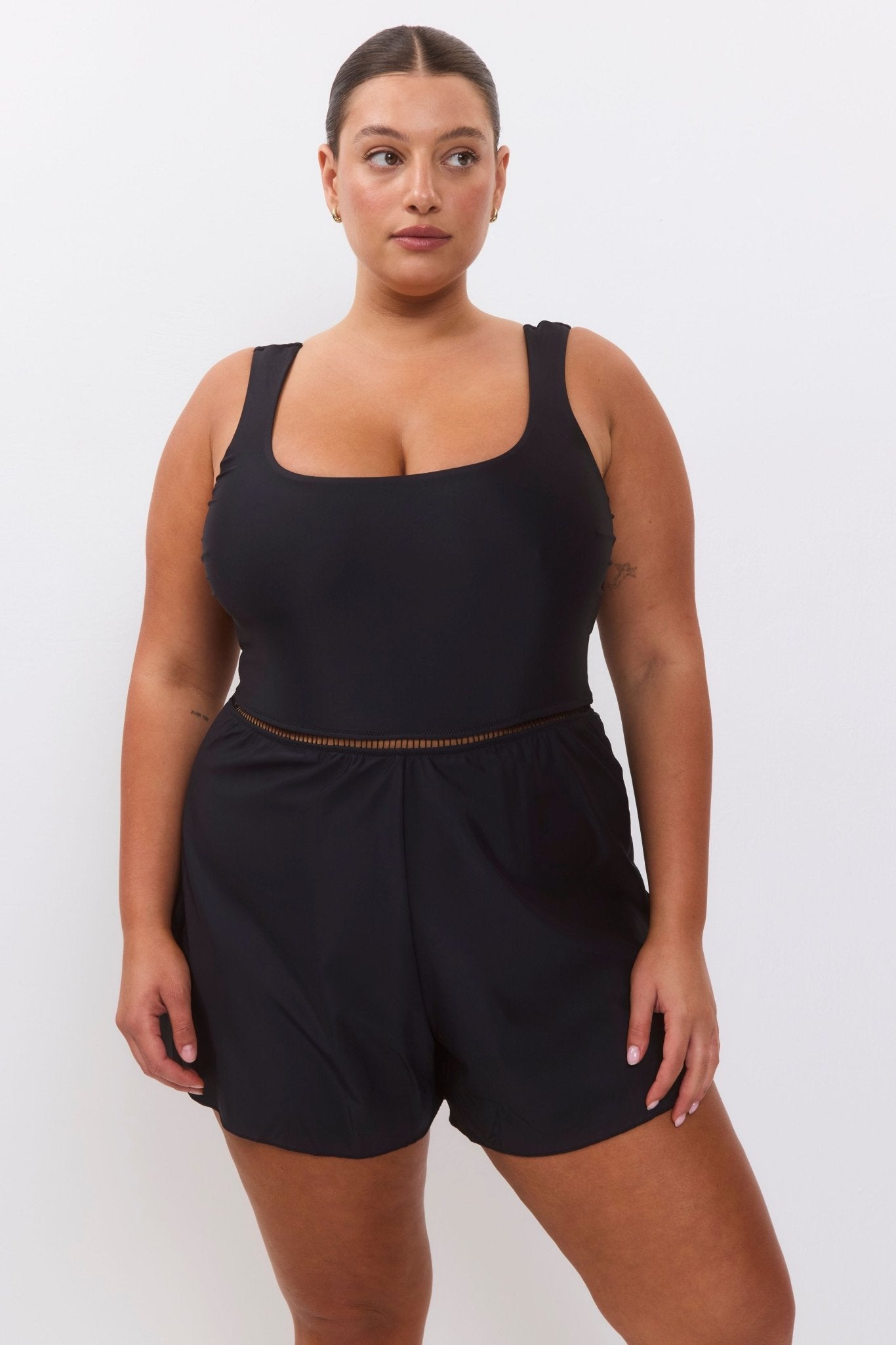 Lava Overall Black - one piece - BiliBlond Swimwear