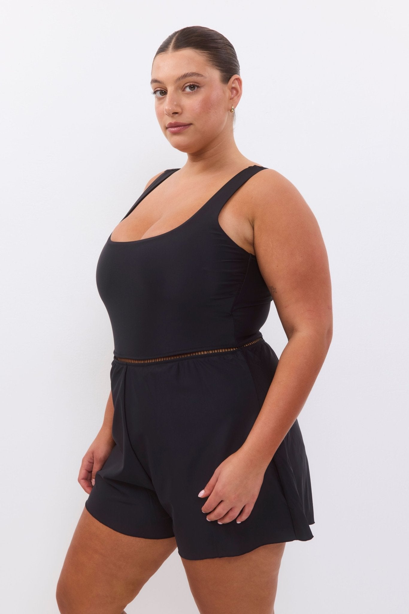 Lava Overall Black - one piece - BiliBlond Swimwear