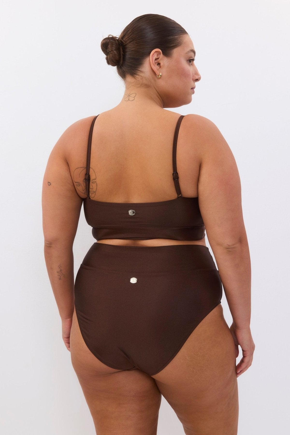 Nyanga Top Dark Brown - BIKINI - BiliBlond Swimwear