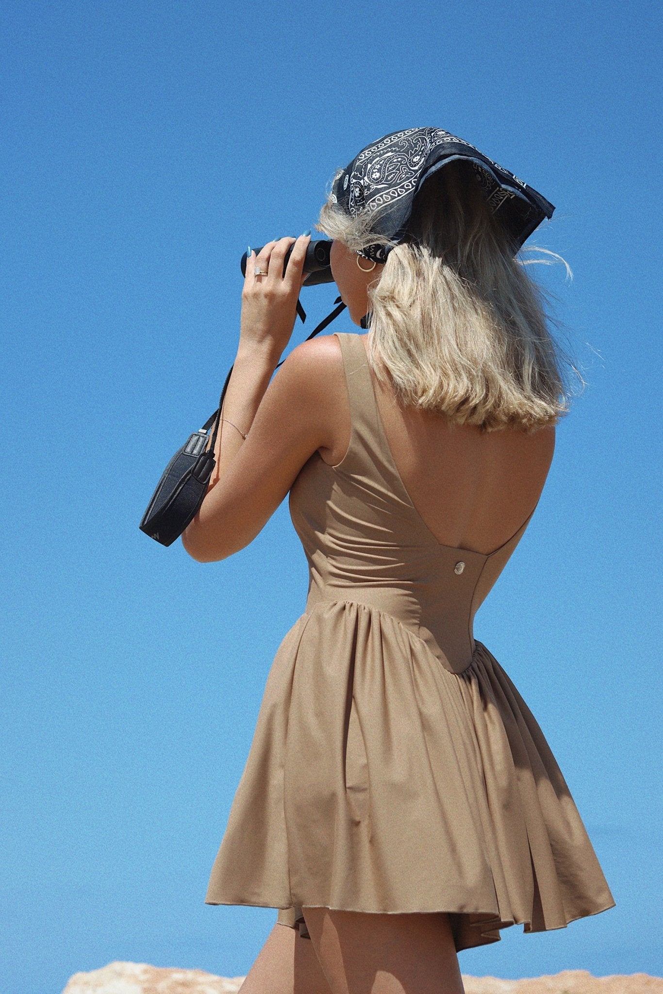 Over - all dress to impress Beige - BiliBlond Swimwear