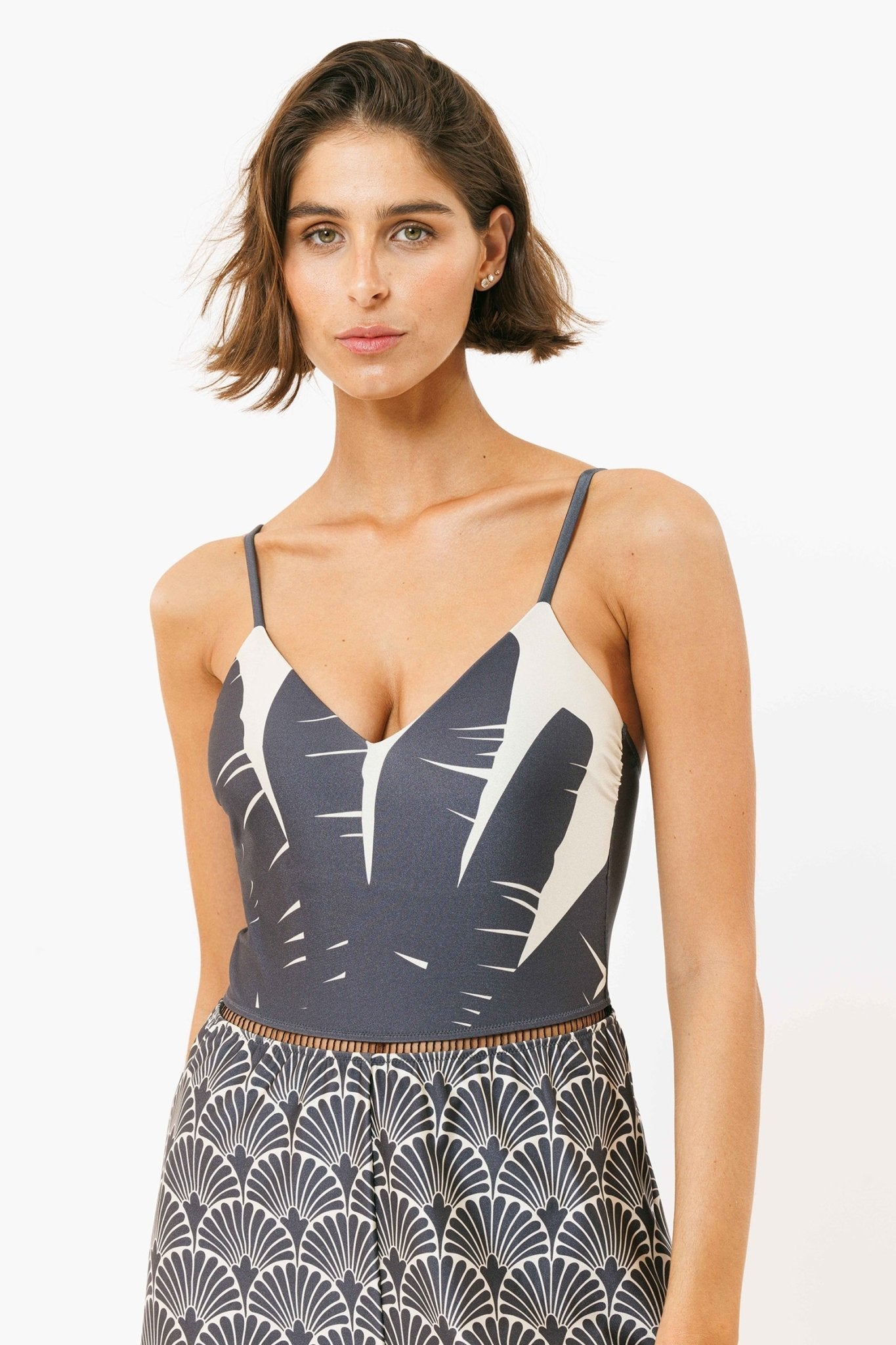 Overall Arava Shiny Leaf - one piece - BiliBlond Swimwear