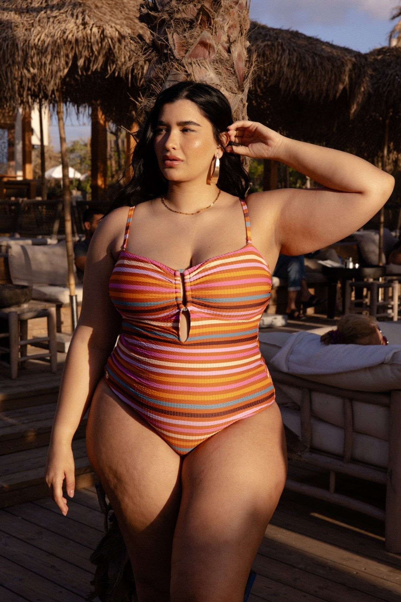 Renée Colorful Stripes - one piece - BiliBlond Swimwear