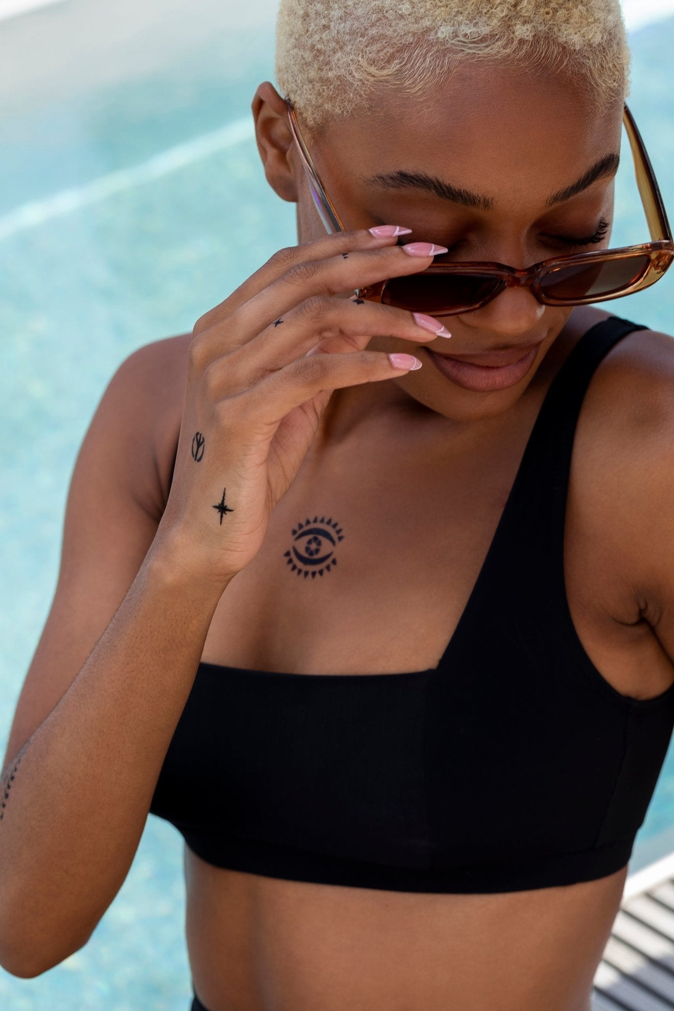 Ronch black TOP - BIKINI -BiliBlond LTD