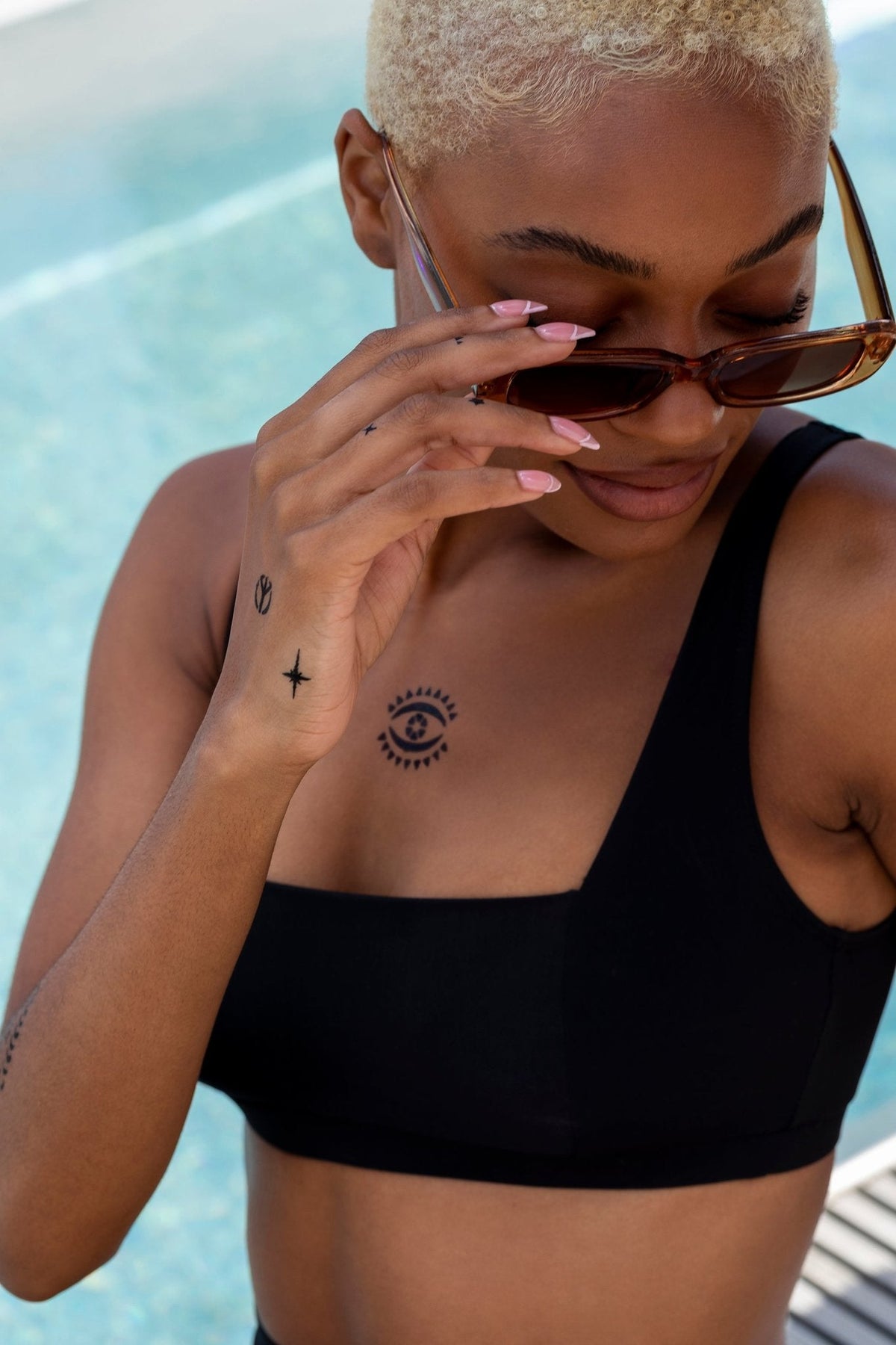 Ronch black TOP - BIKINI -BiliBlond LTD