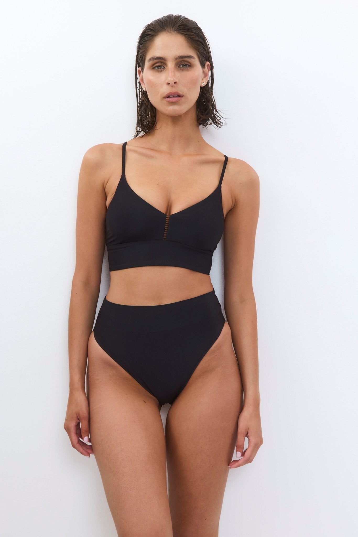 Rotem top basic black - BIKINI - BiliBlond Swimwear