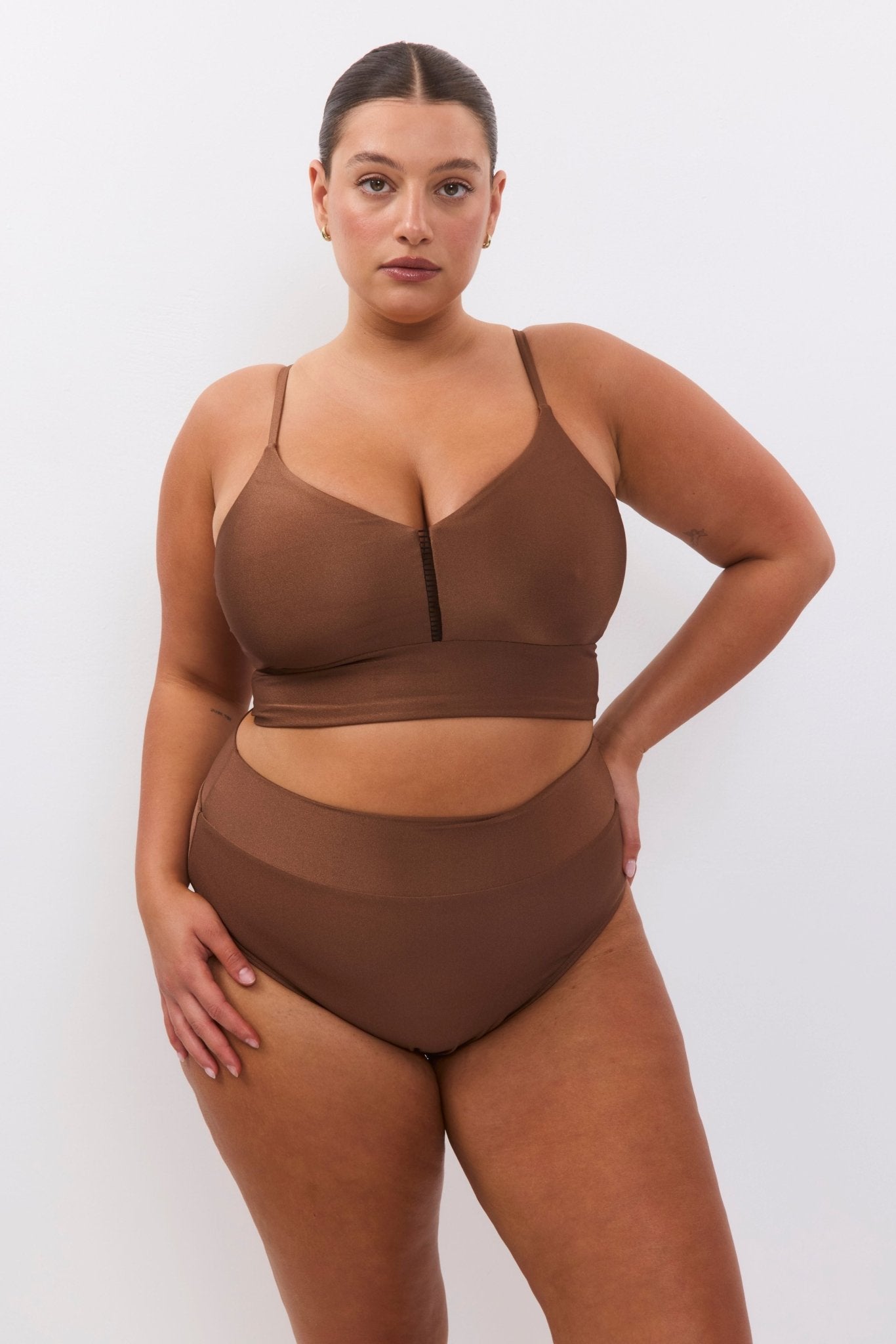 Rotem top Brown - BIKINI - BiliBlond Swimwear