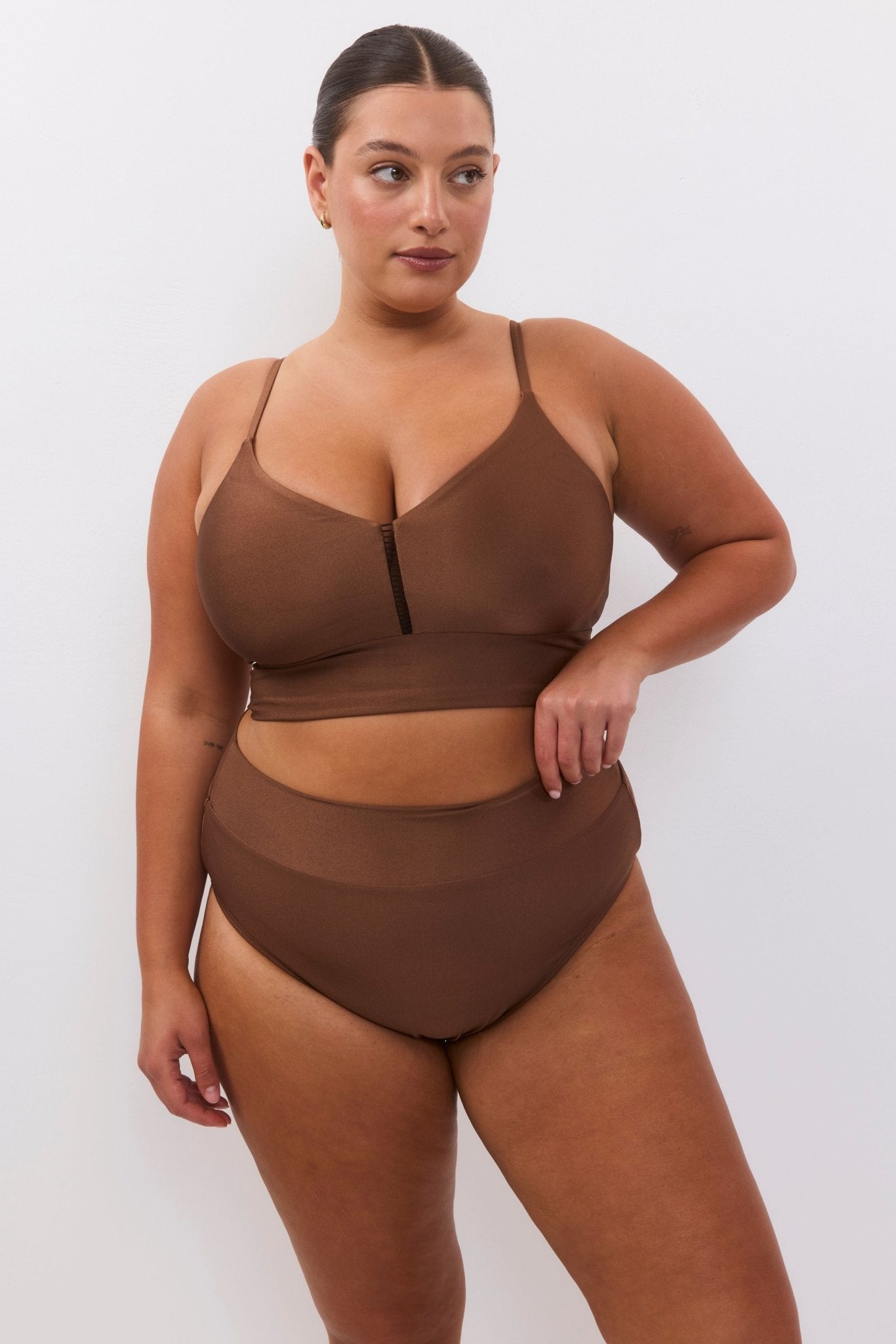Rotem top Brown - BIKINI - BiliBlond Swimwear