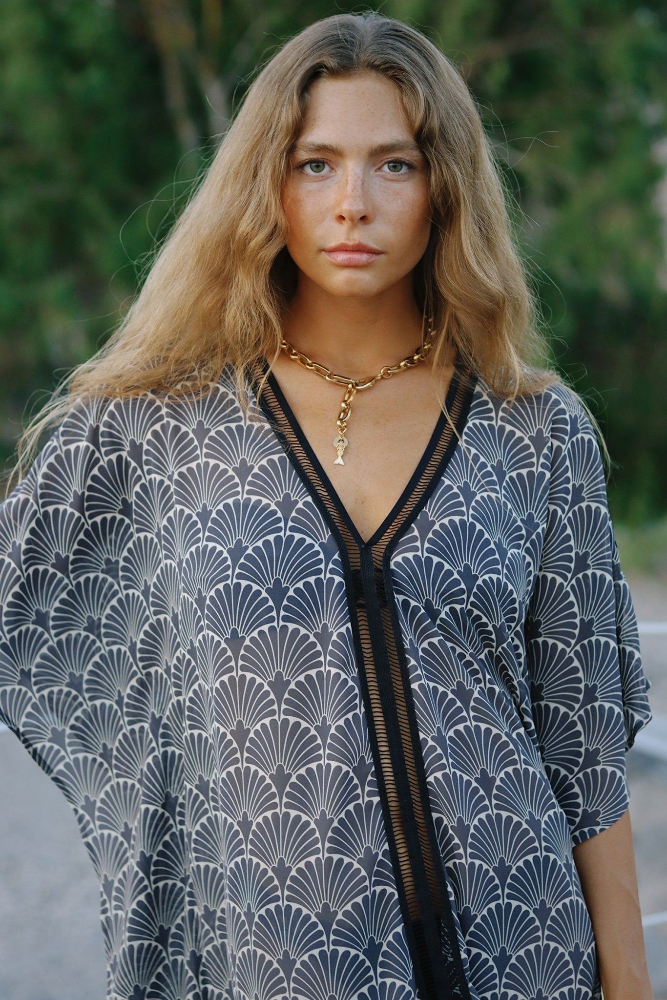 Shiny Leaf Gallabia - gallabia - BiliBlond Swimwear