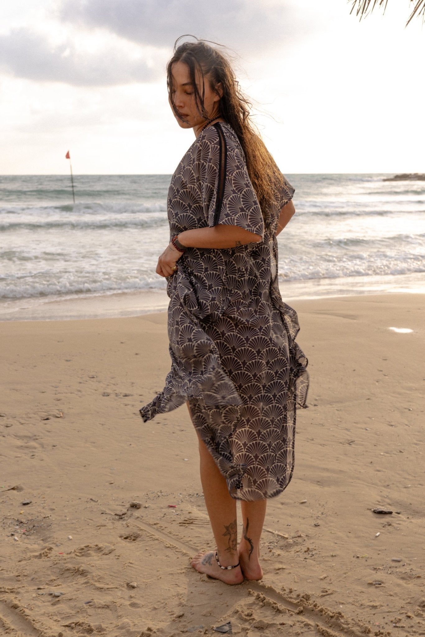 Shiny Leaf Gallabia - gallabia - BiliBlond Swimwear