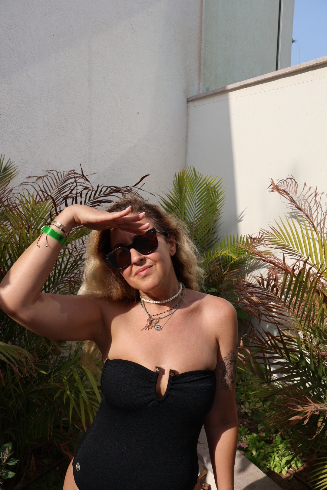 Stone Strapless Black - one piece - BiliBlond Swimwear