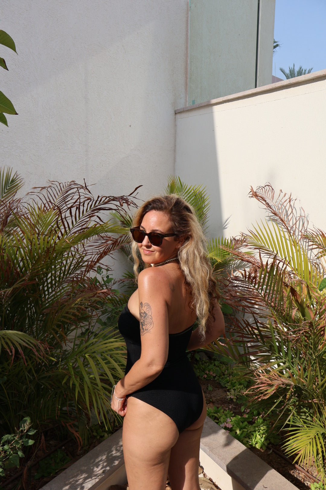 Stone Strapless Black - one piece - BiliBlond Swimwear