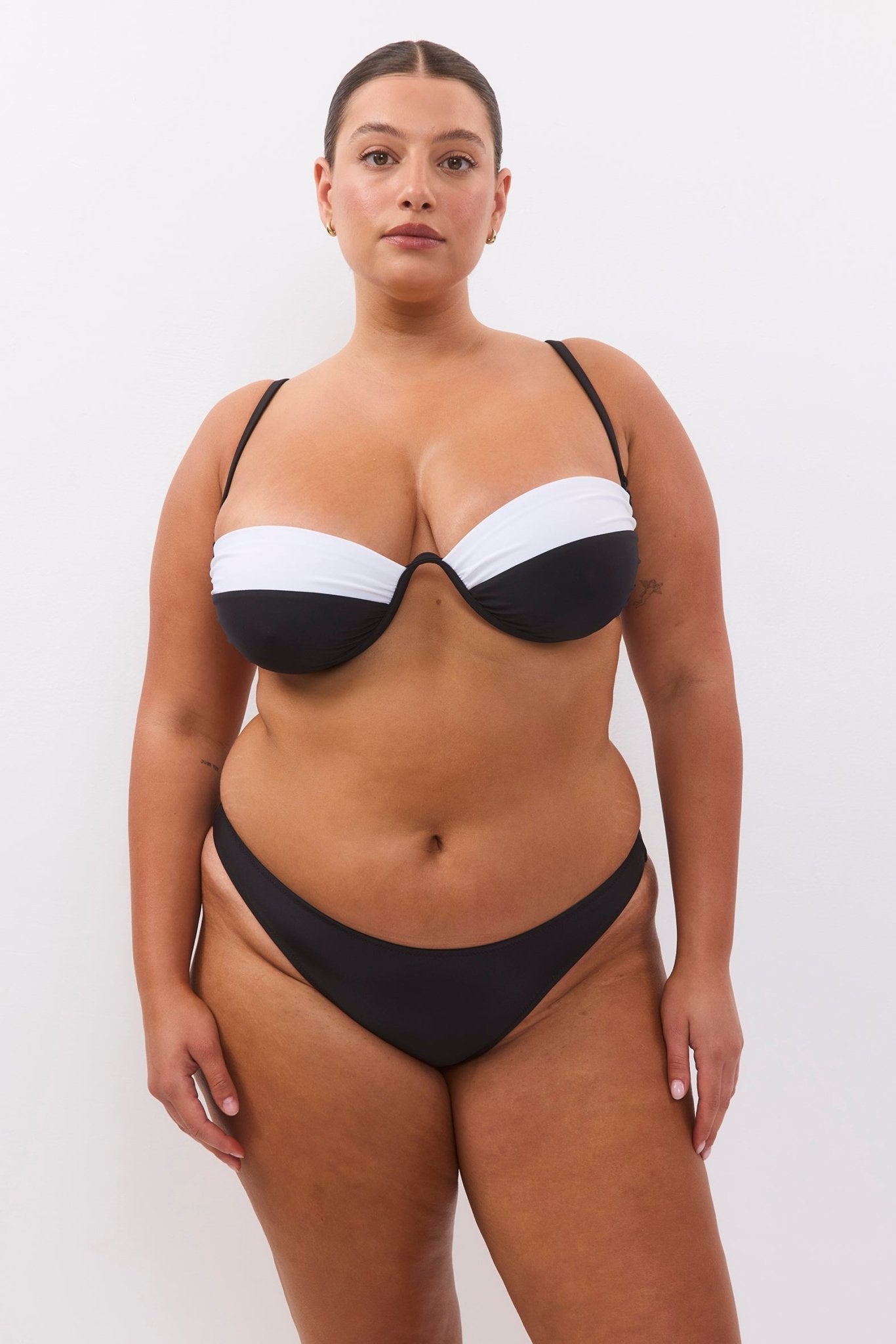 Sun Top Black & White - BIKINI - BiliBlond Swimwear