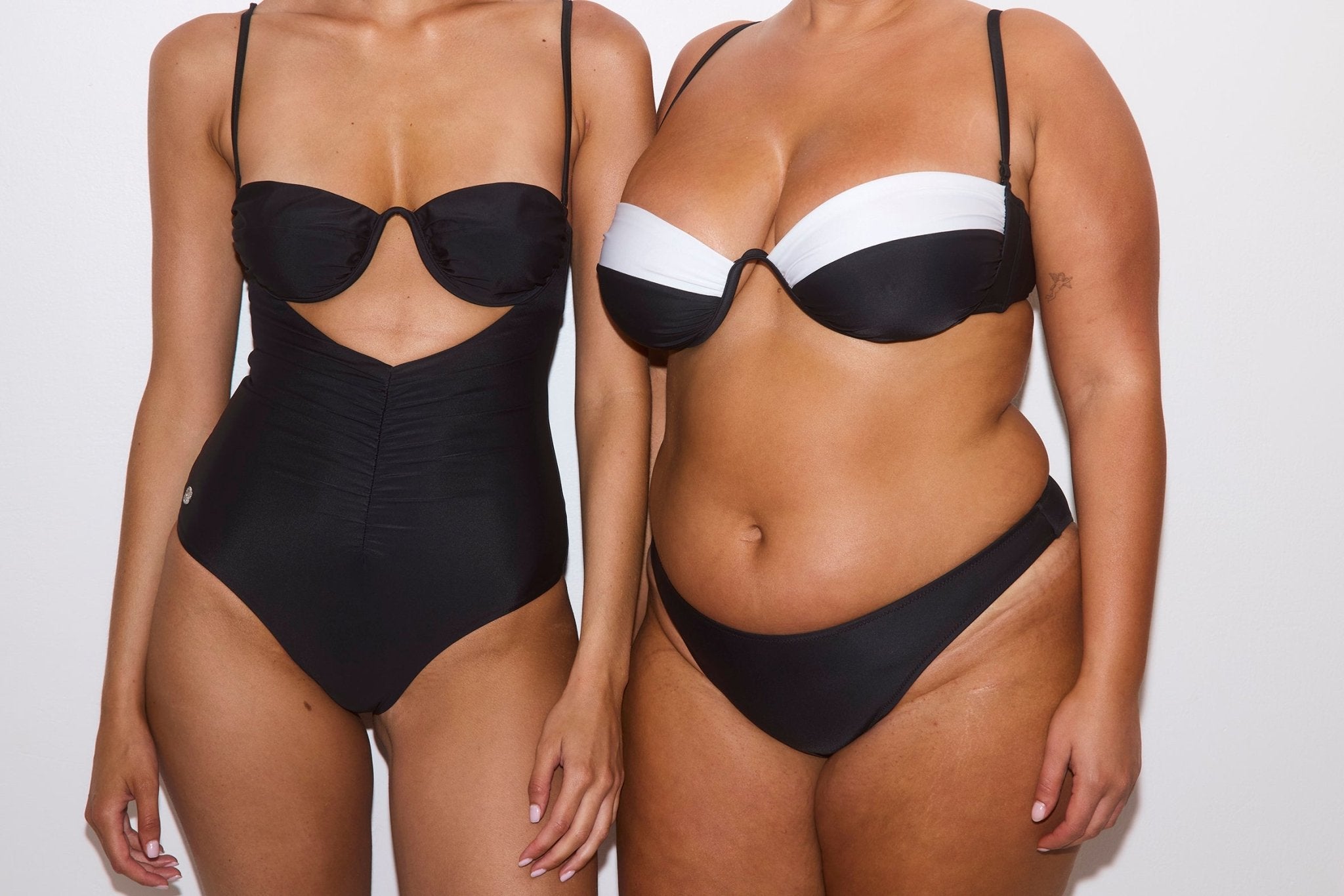 Sun Top Black & White - BIKINI - BiliBlond Swimwear