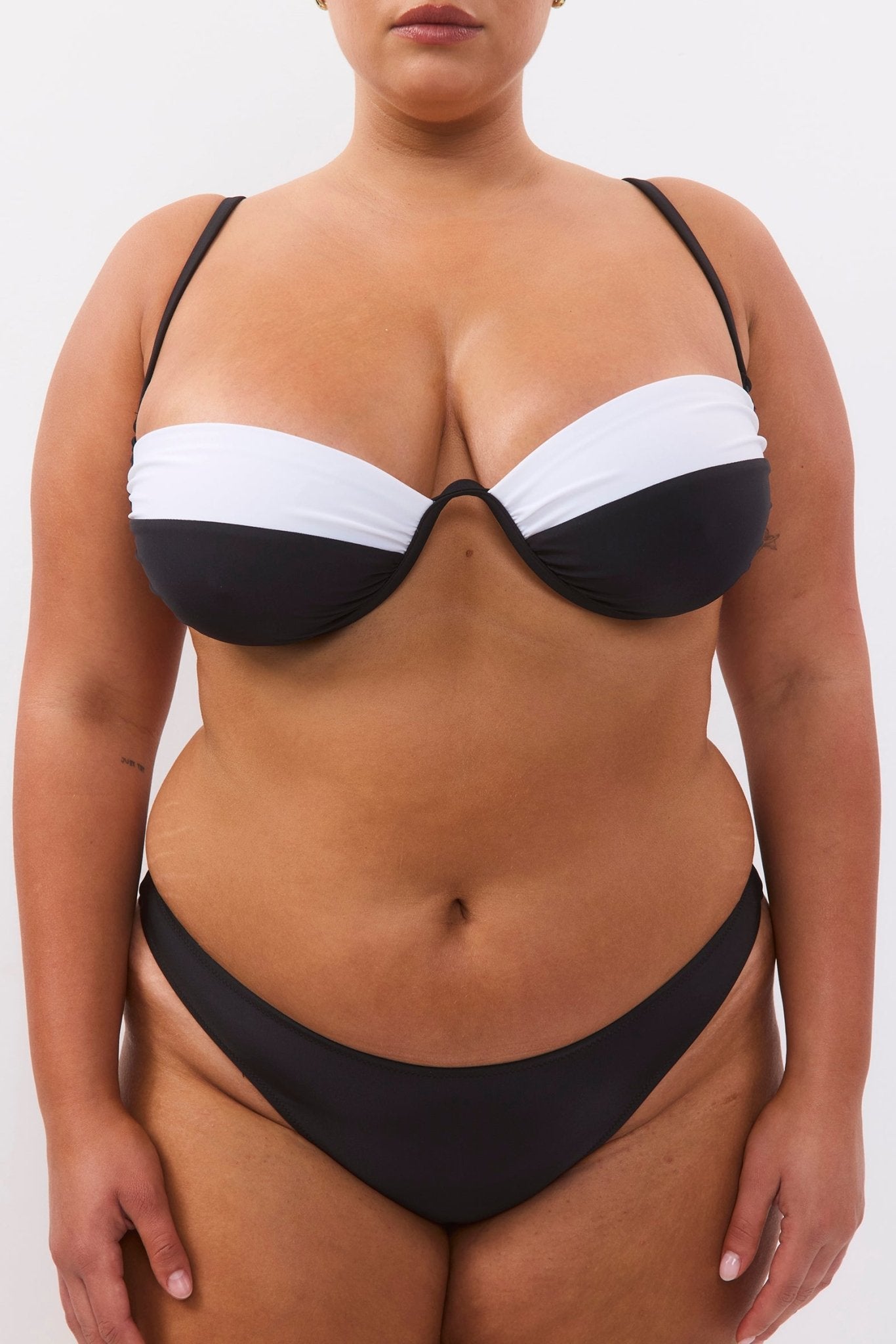 Sun Top Black & White - BIKINI - BiliBlond Swimwear