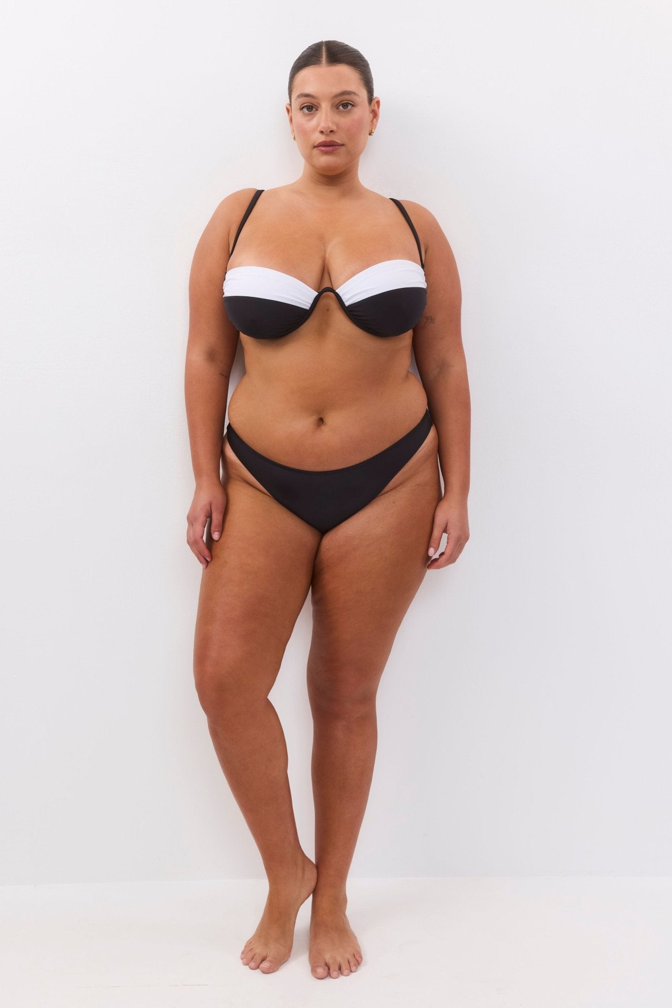 Sun Top Black & White - BIKINI - BiliBlond Swimwear