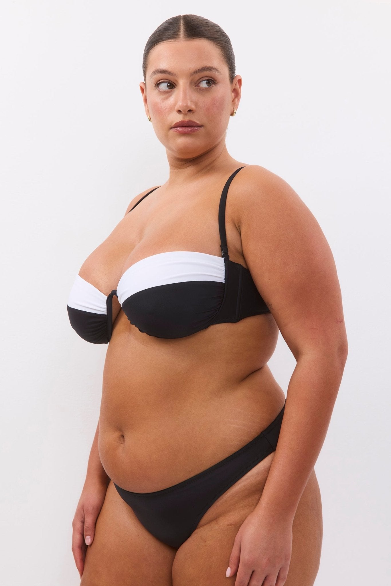 Sun Top Black & White - BIKINI - BiliBlond Swimwear