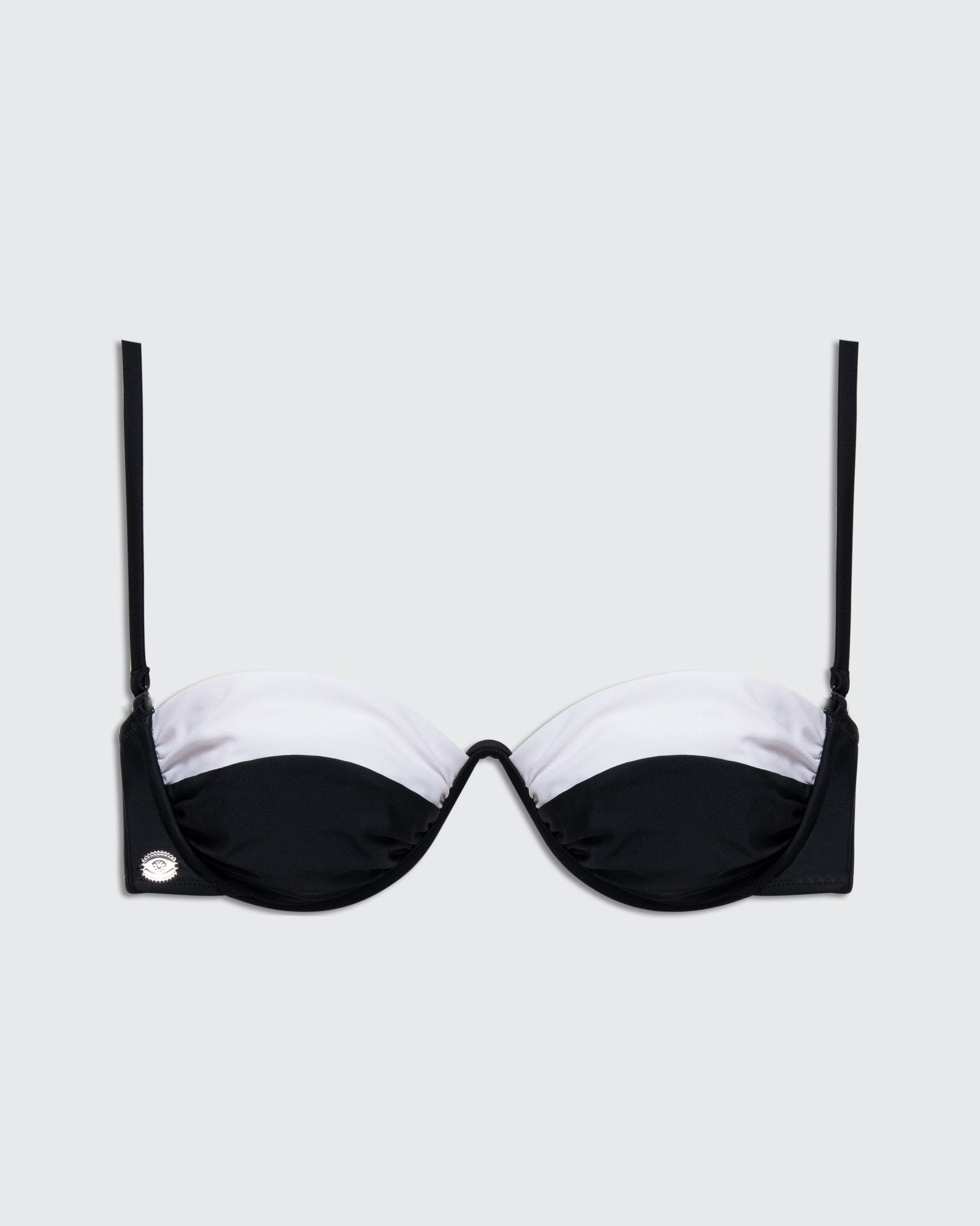 Sun Top Black & White - BIKINI - BiliBlond Swimwear