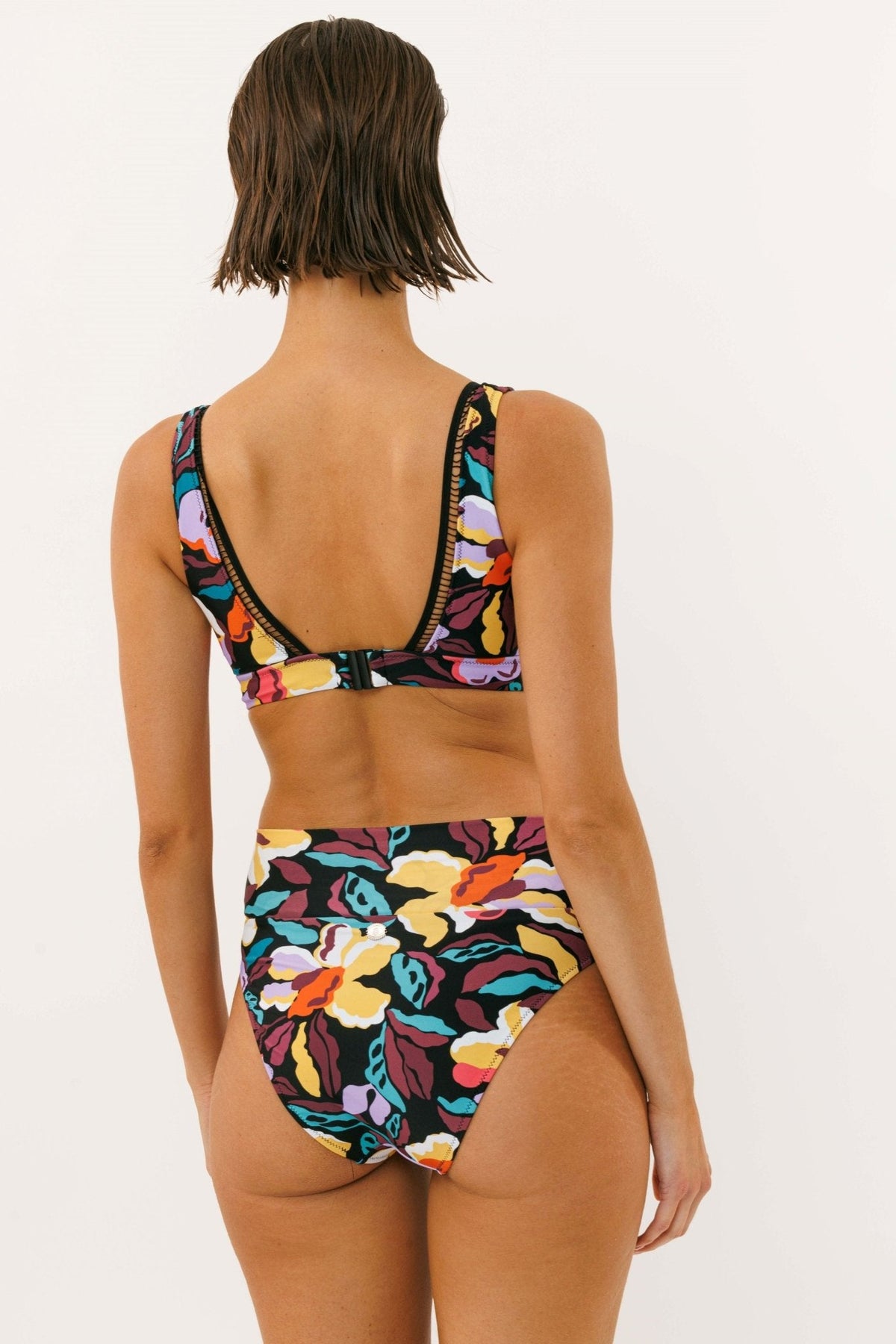 The Black Flower Set - BiliBlond Swimwear